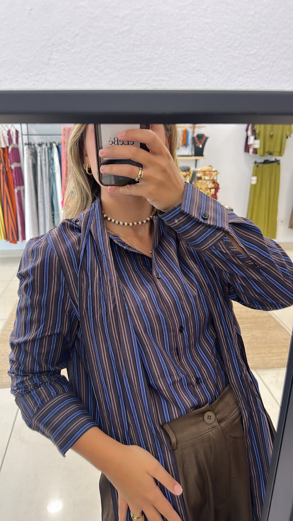 BLUSA LAZADA RAYAS DOBLES B