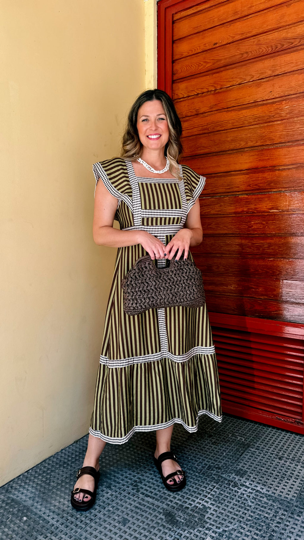 VESTIDO ETNICO CIRCULO RAYAS