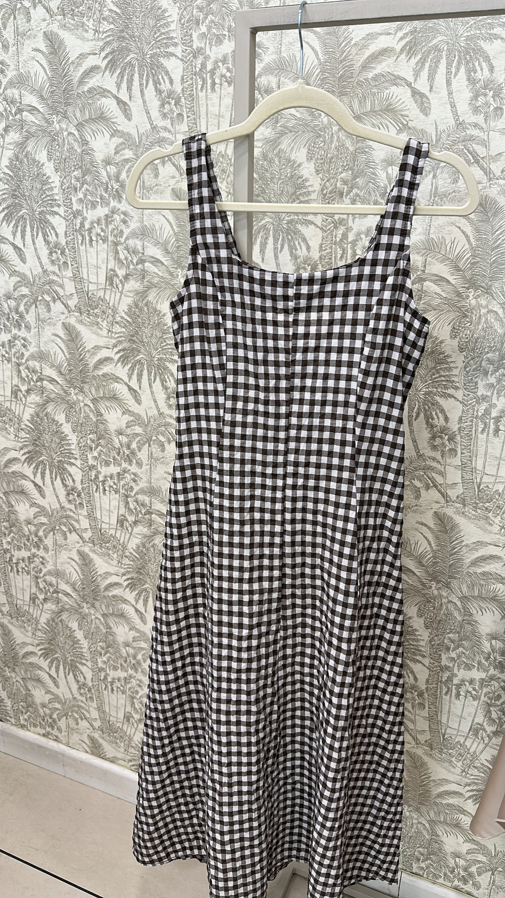 VESTIDO VICHY TIRANTES