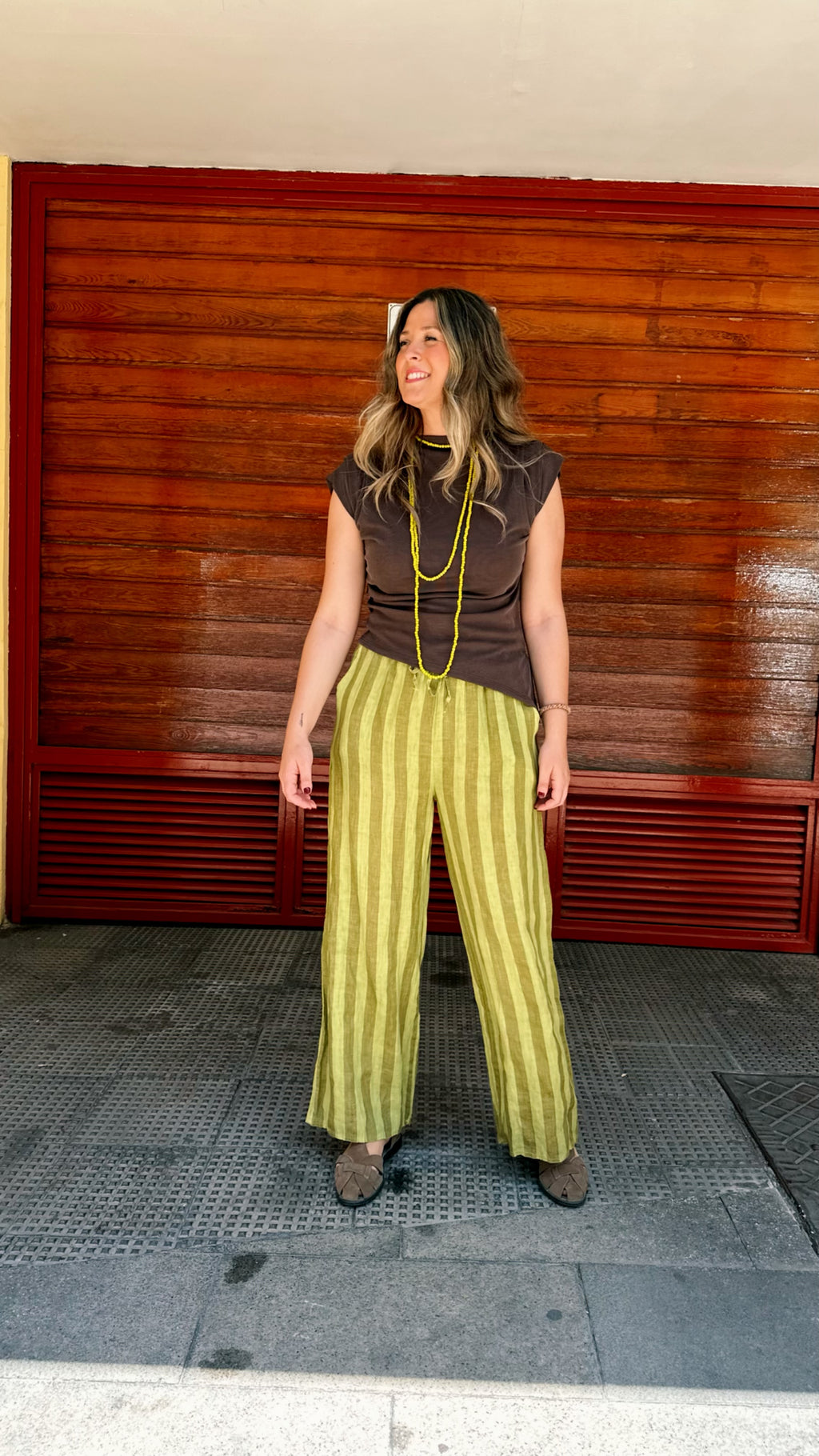 PANTALÓN PURO LINO RAYAS