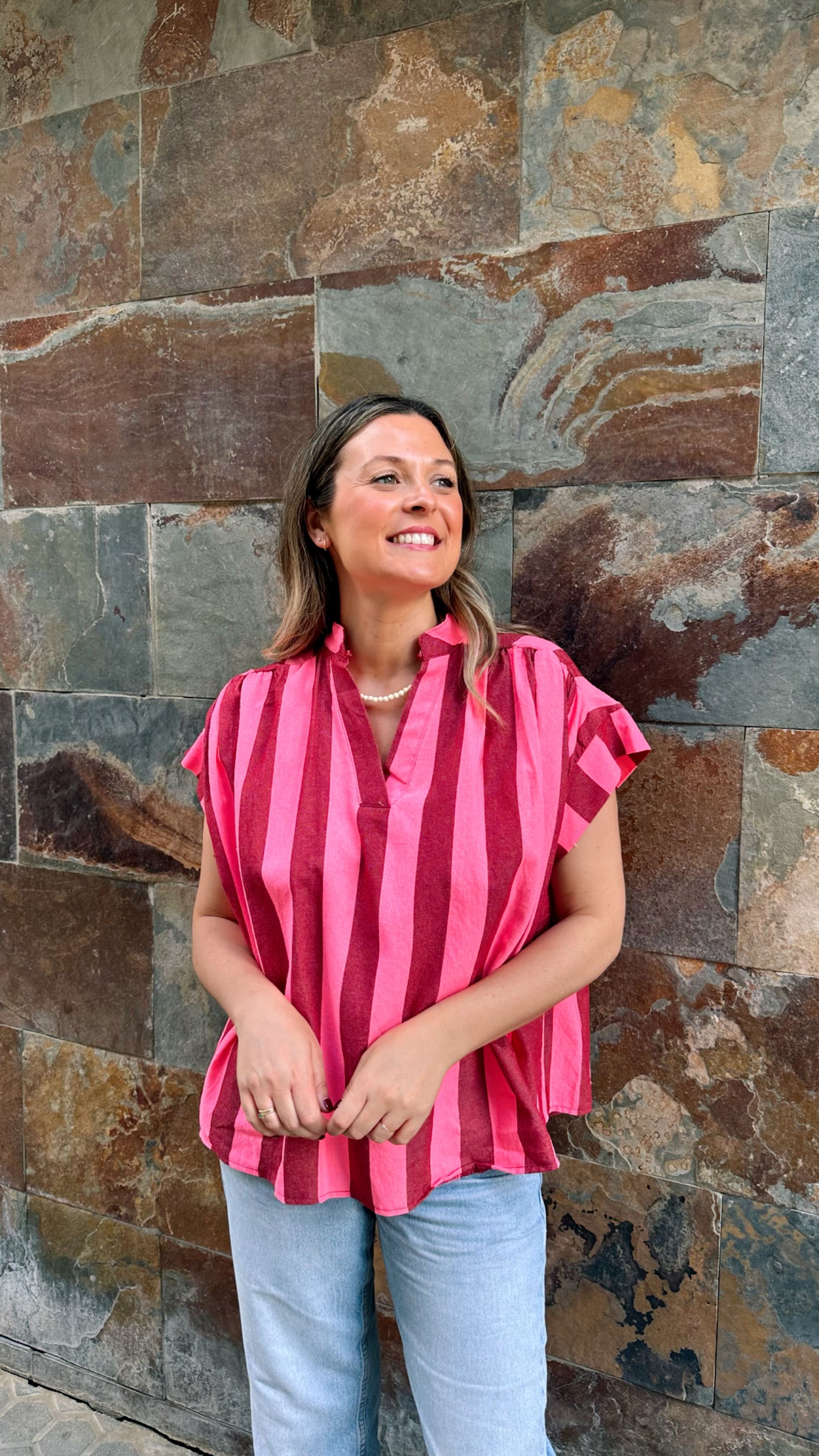 BLUSA RAYAS SISA 100% ALGODÓN