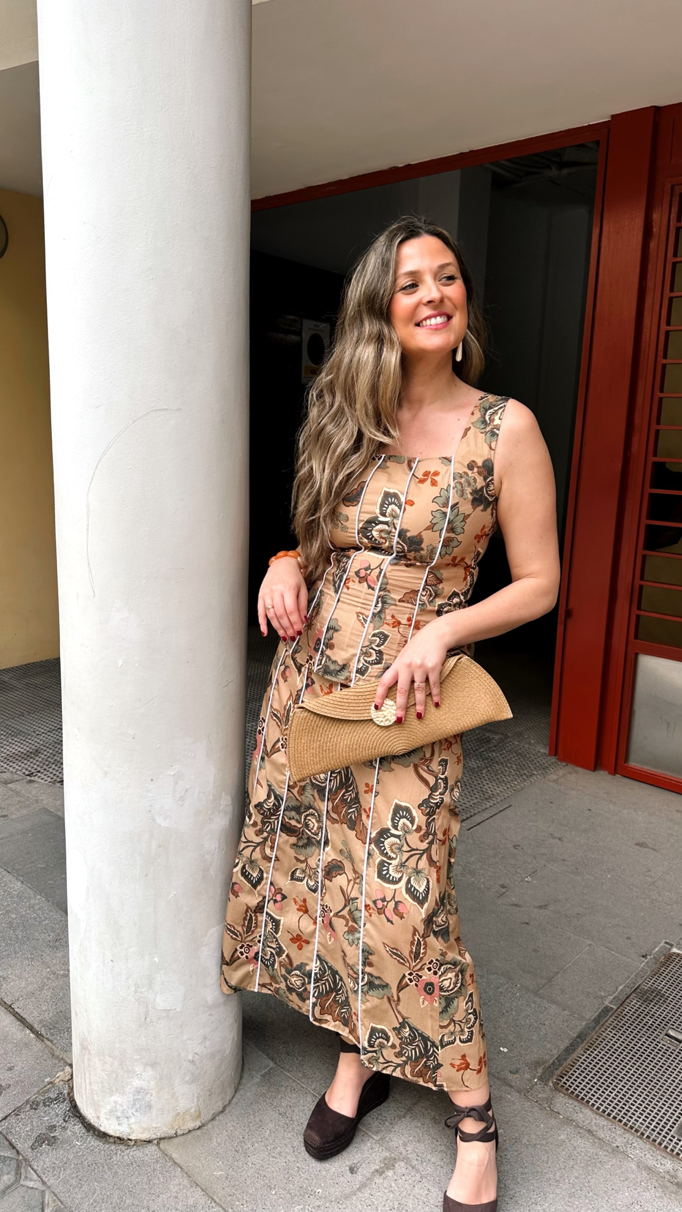 FALDA ESTAMPADO RIBETE 2 PIEZAS