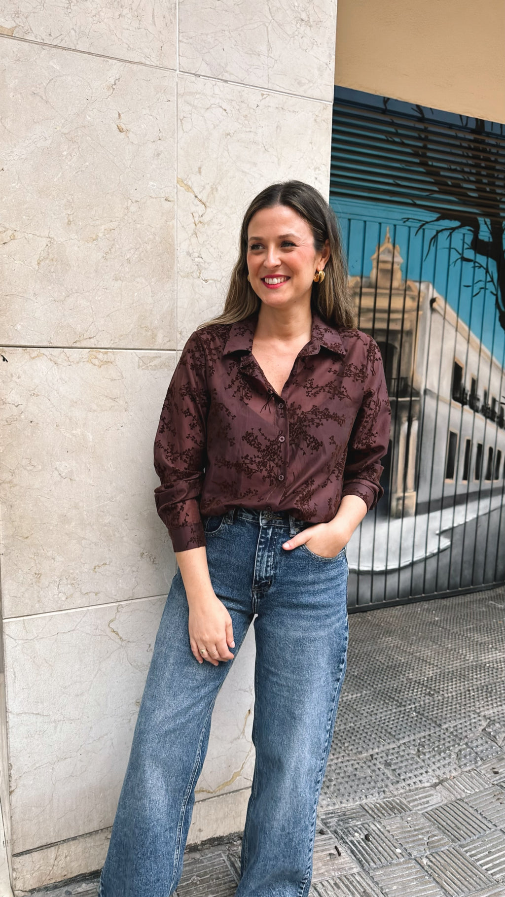 BLUSA RAMAS ATERCIOPELADA