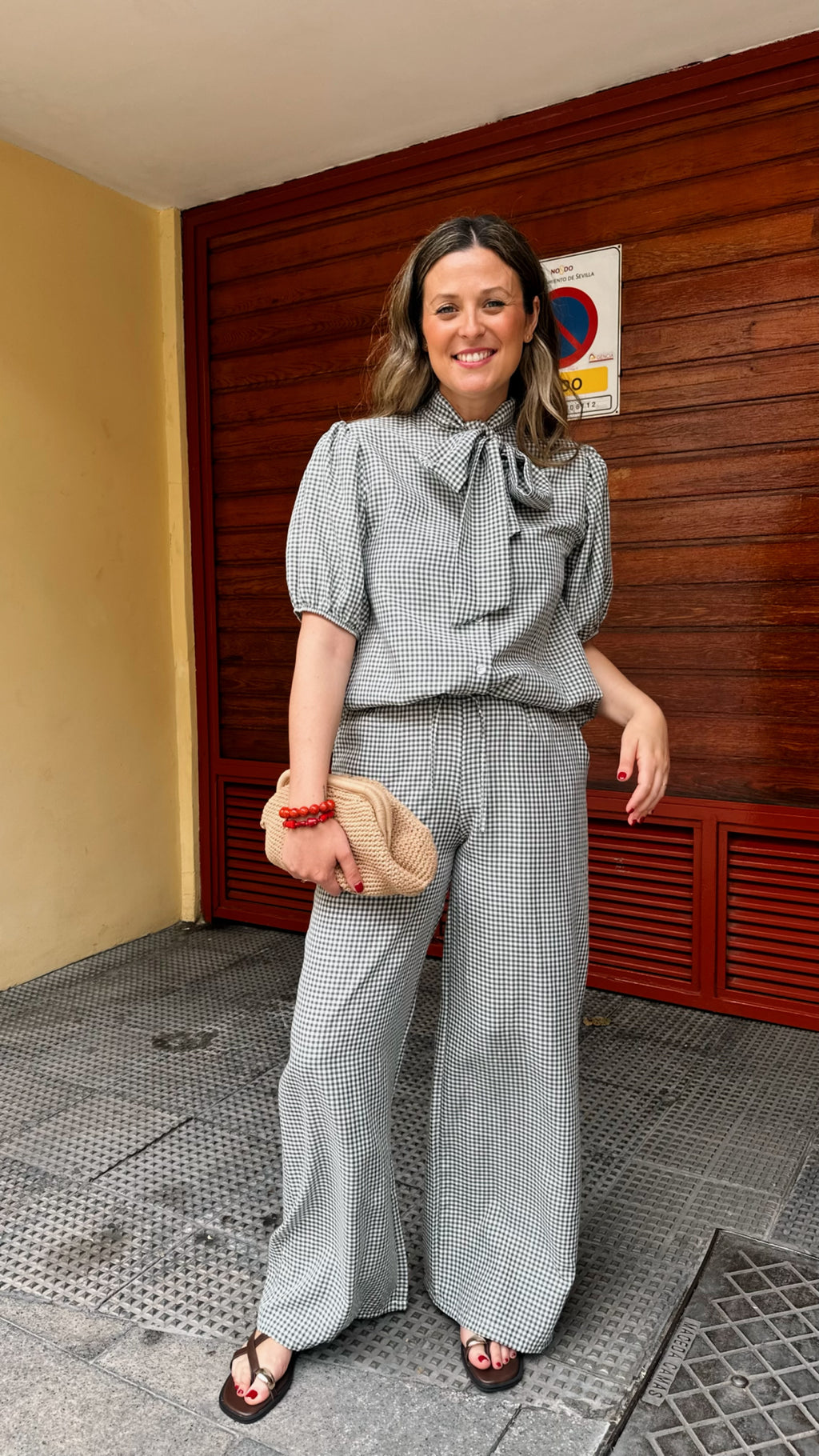 PANTALÓN VICHY CINTURA ELÁSTICA