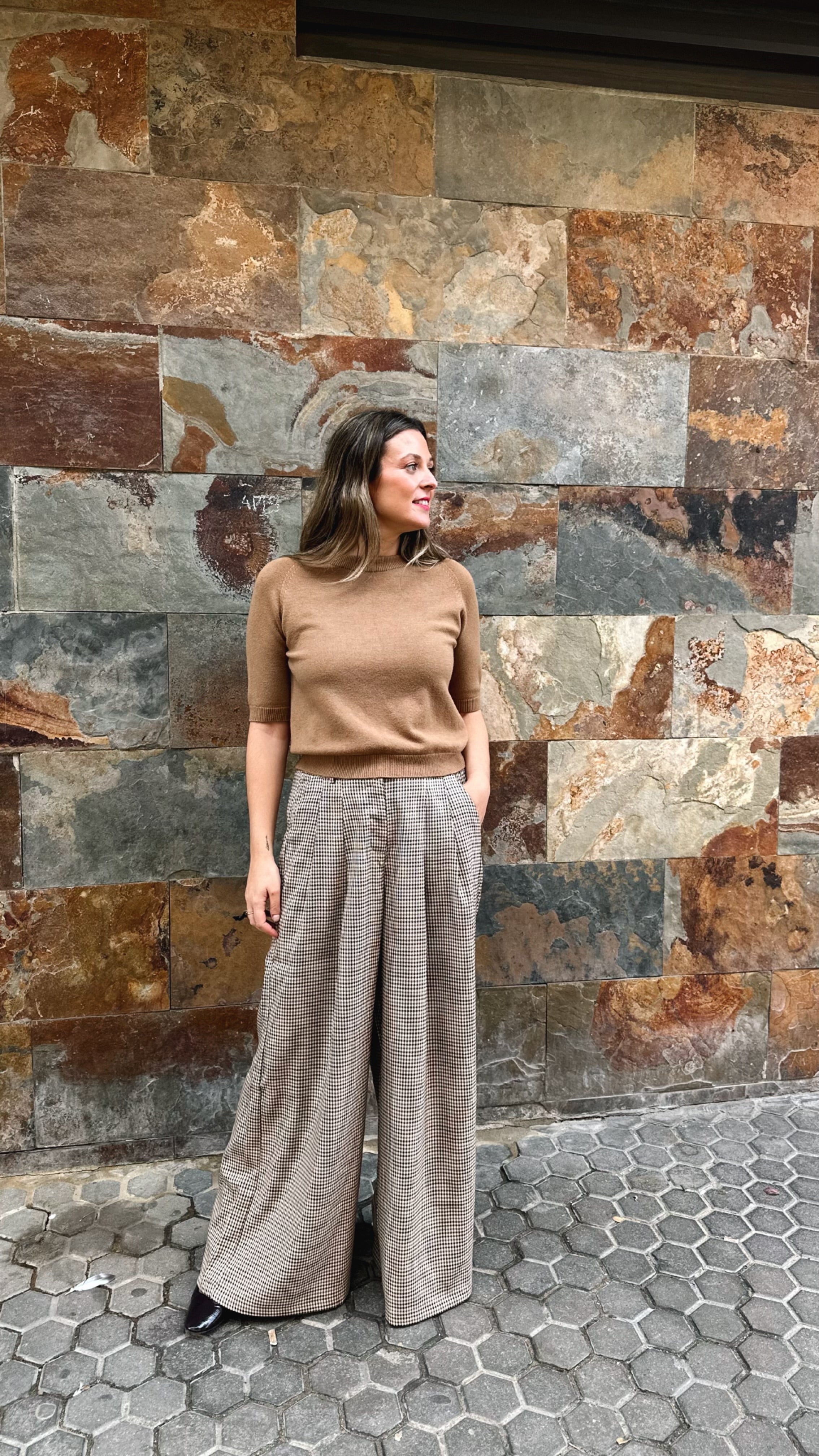 PANTALON CUADROS DOBLE BOTONADURA