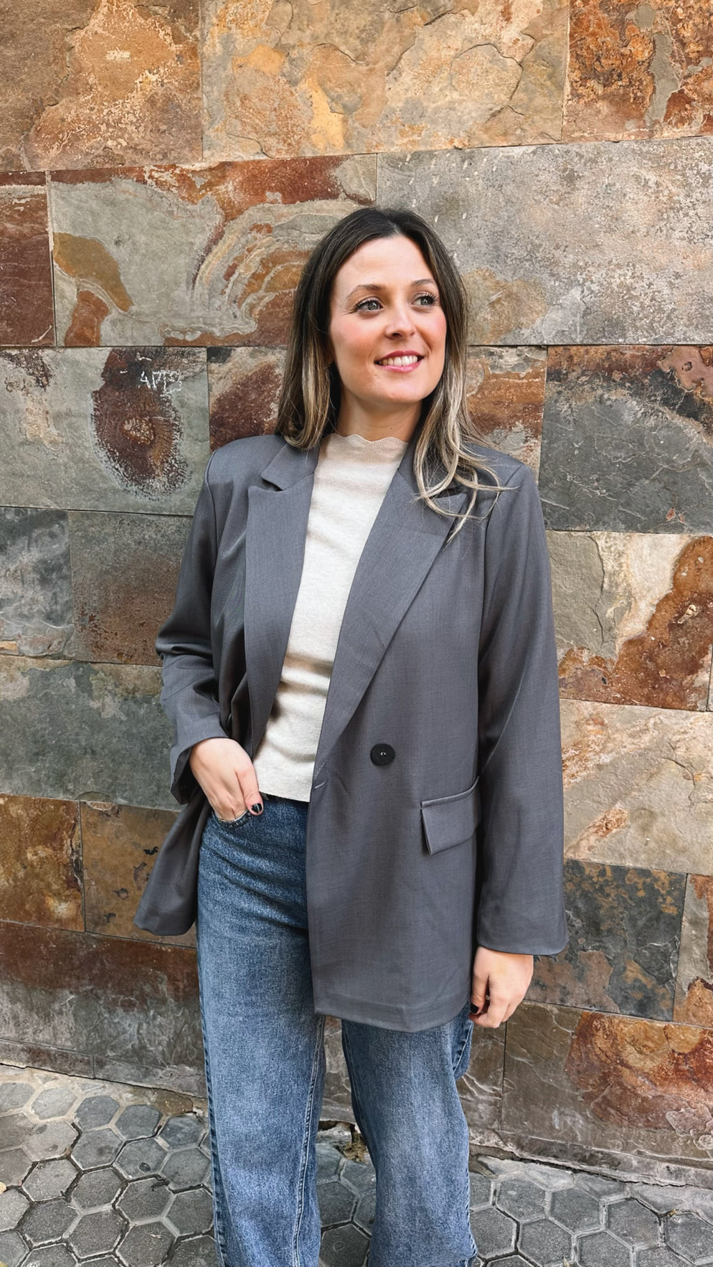 CHAQUETA BLAZER OVER