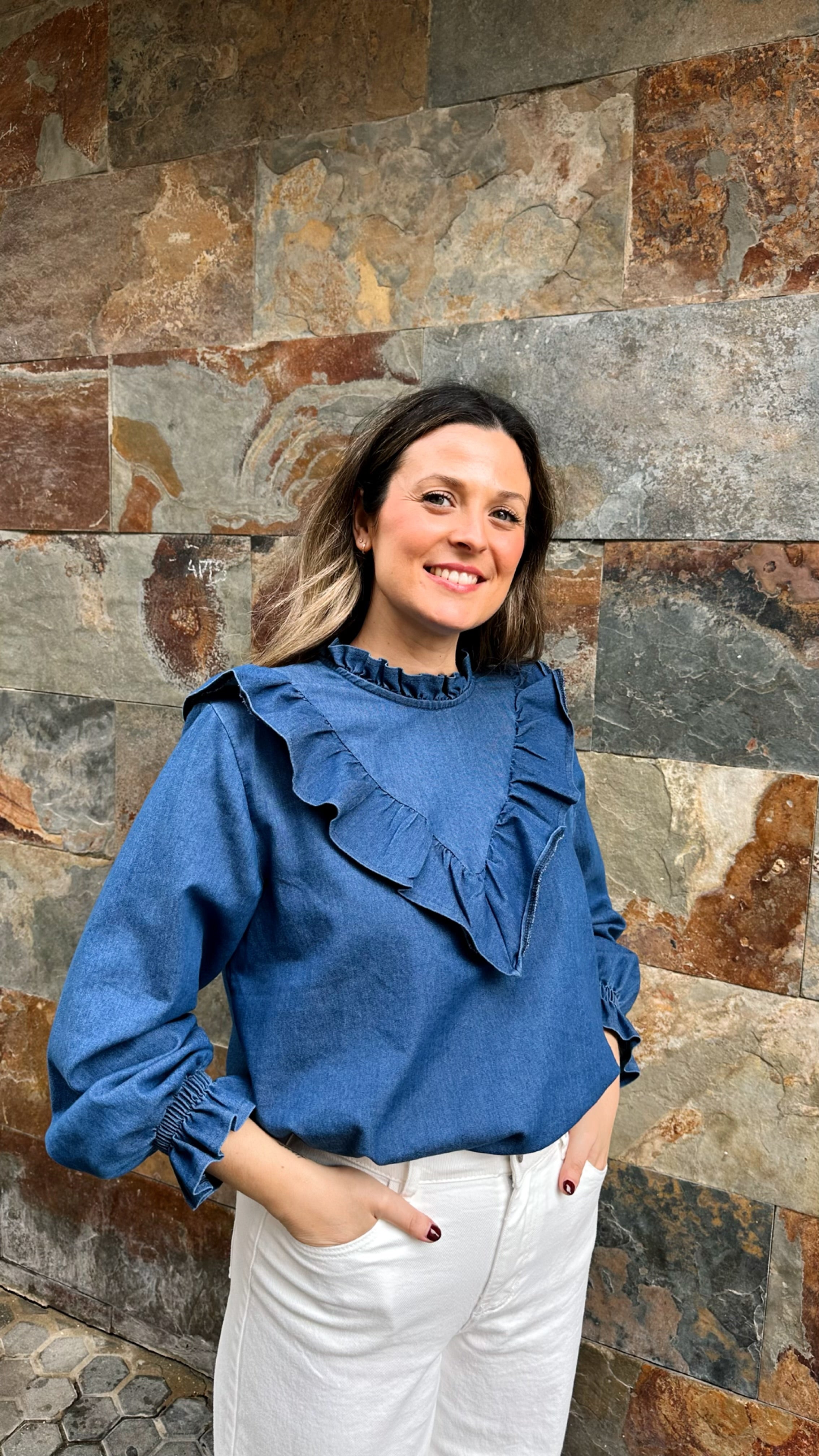 BLUSA VOLANTE FRONTAL V