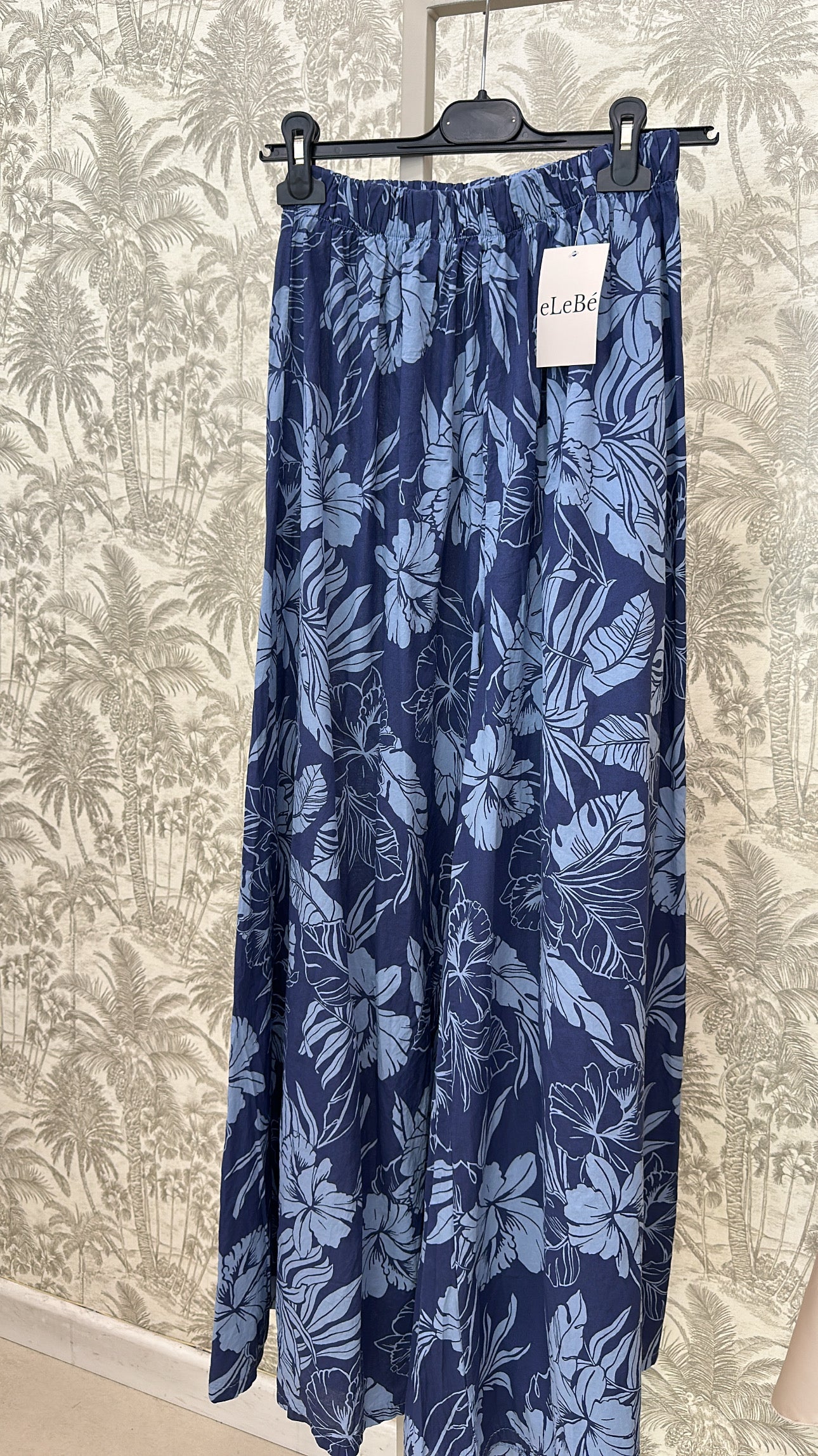 PANTALÓN ANCHO ESTAMPADO FLOR