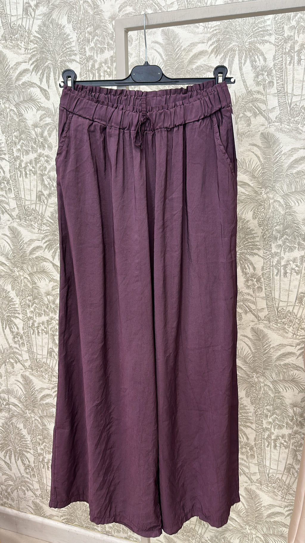 PANTALÓN FLUIDO BÁSICO CINTURA ELÁSTICA