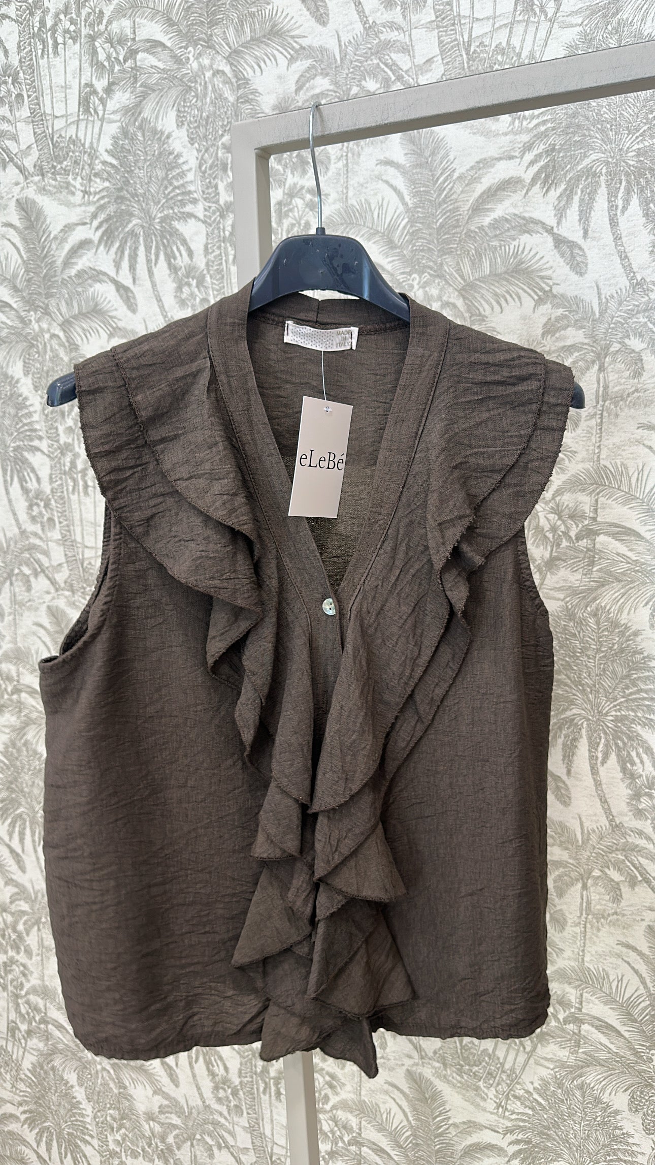 BLUSA PICO SISA VOLANTE BOTONES