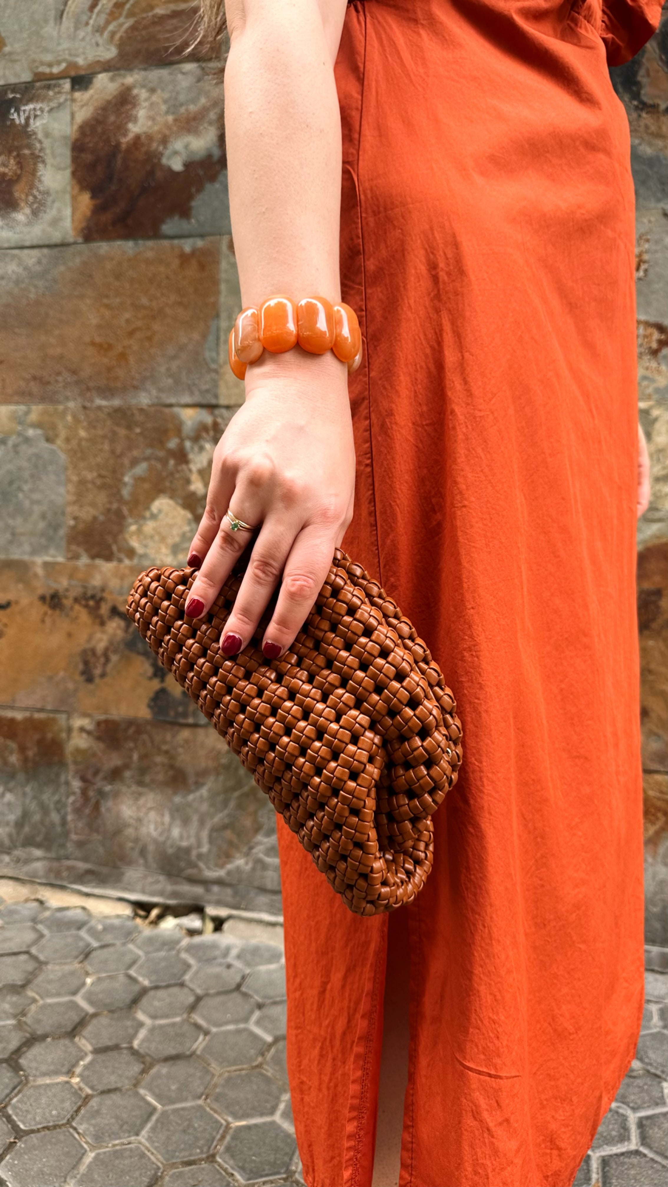 BOLSO CLUTCH TRENZADO
