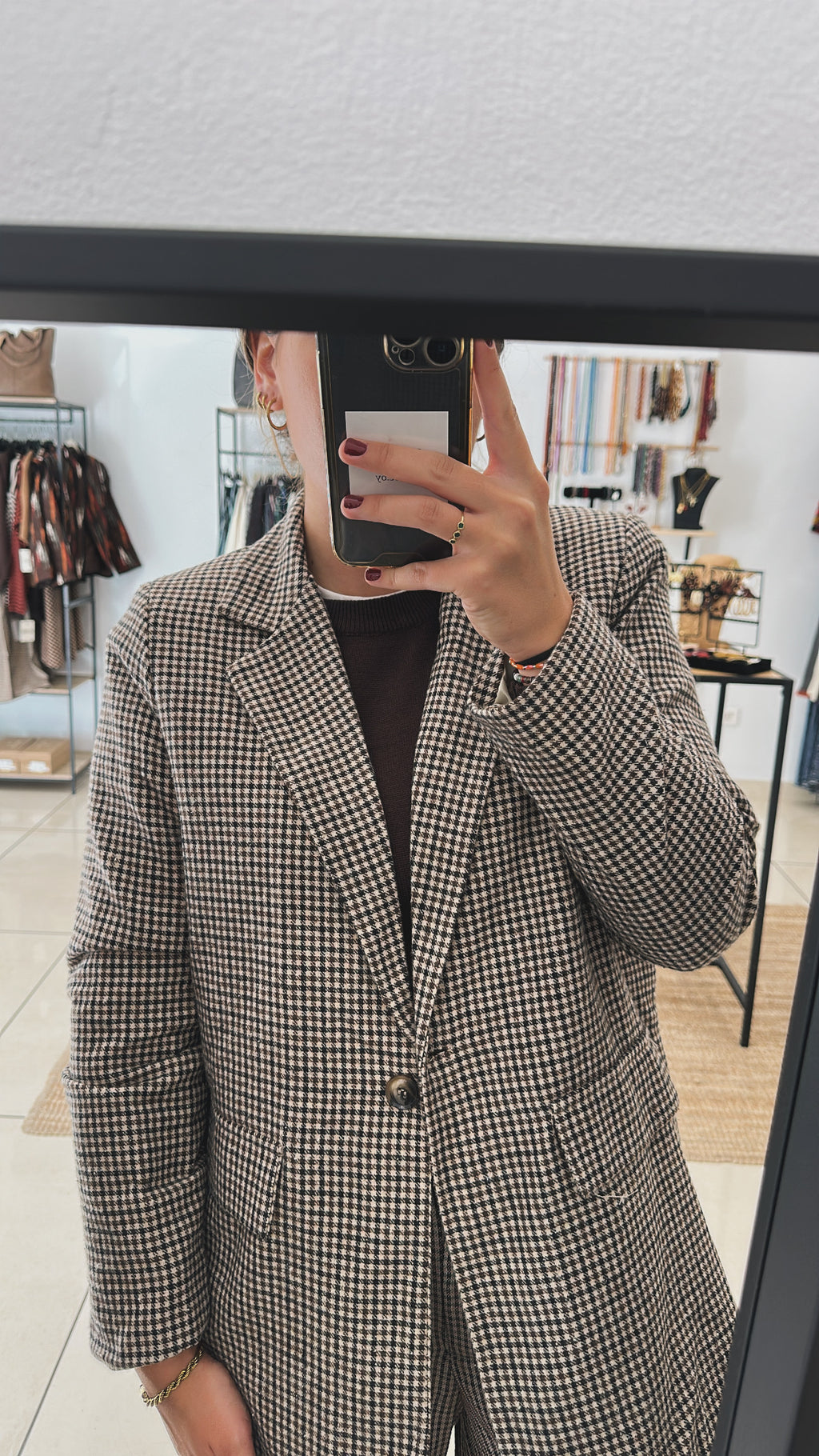 BLAZER PAÑO CUADROS