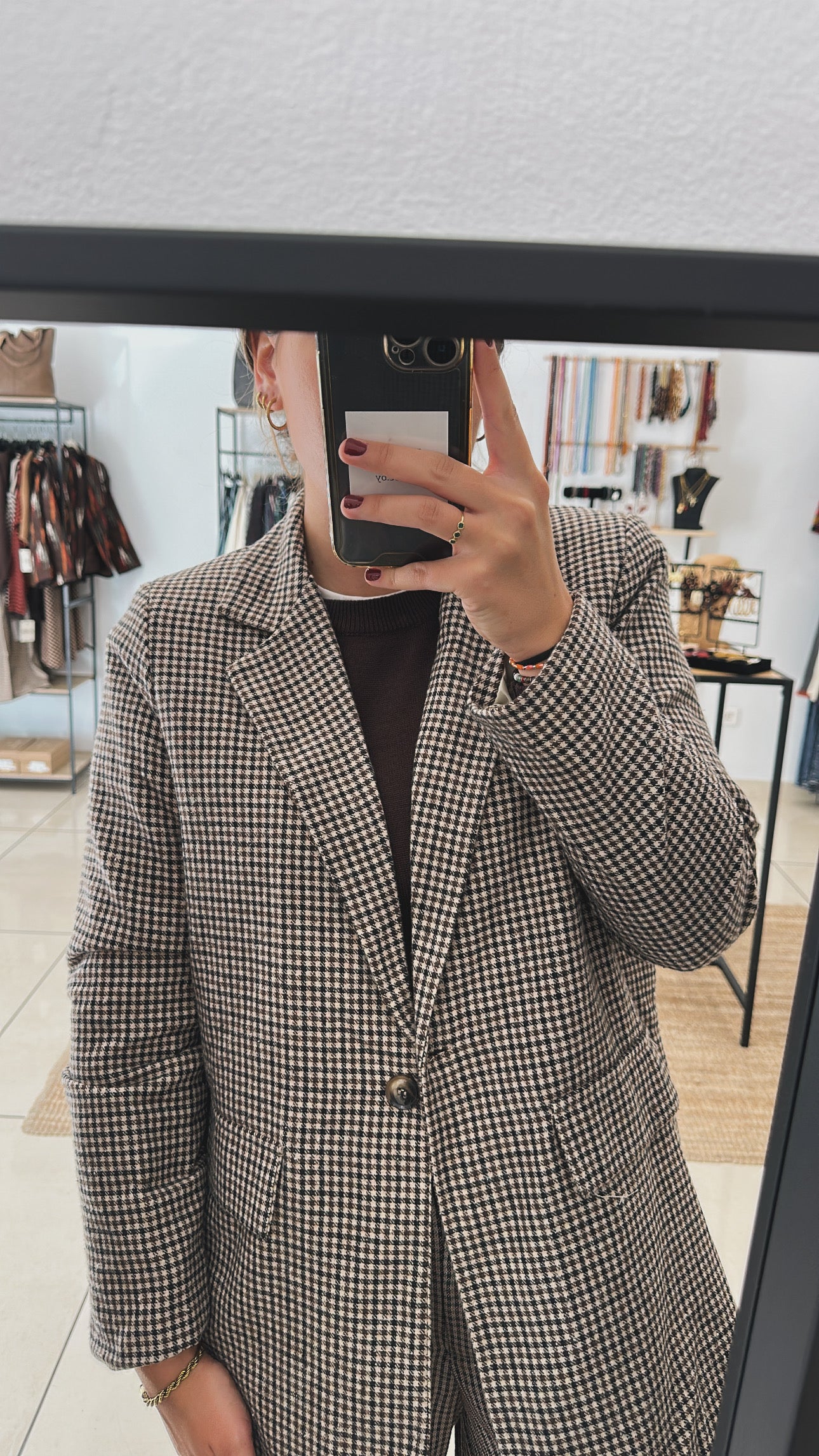 BLAZER PAÑO CUADROS