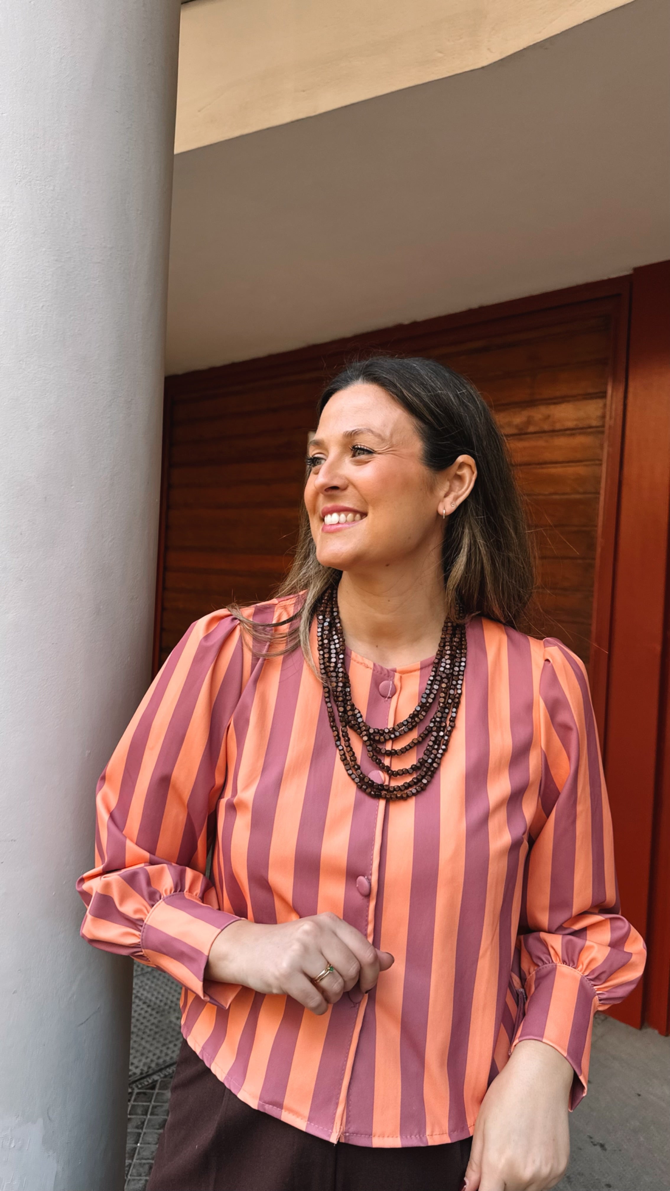 CHAQUETA/CAMISA RAYAS PRINT BOTONES