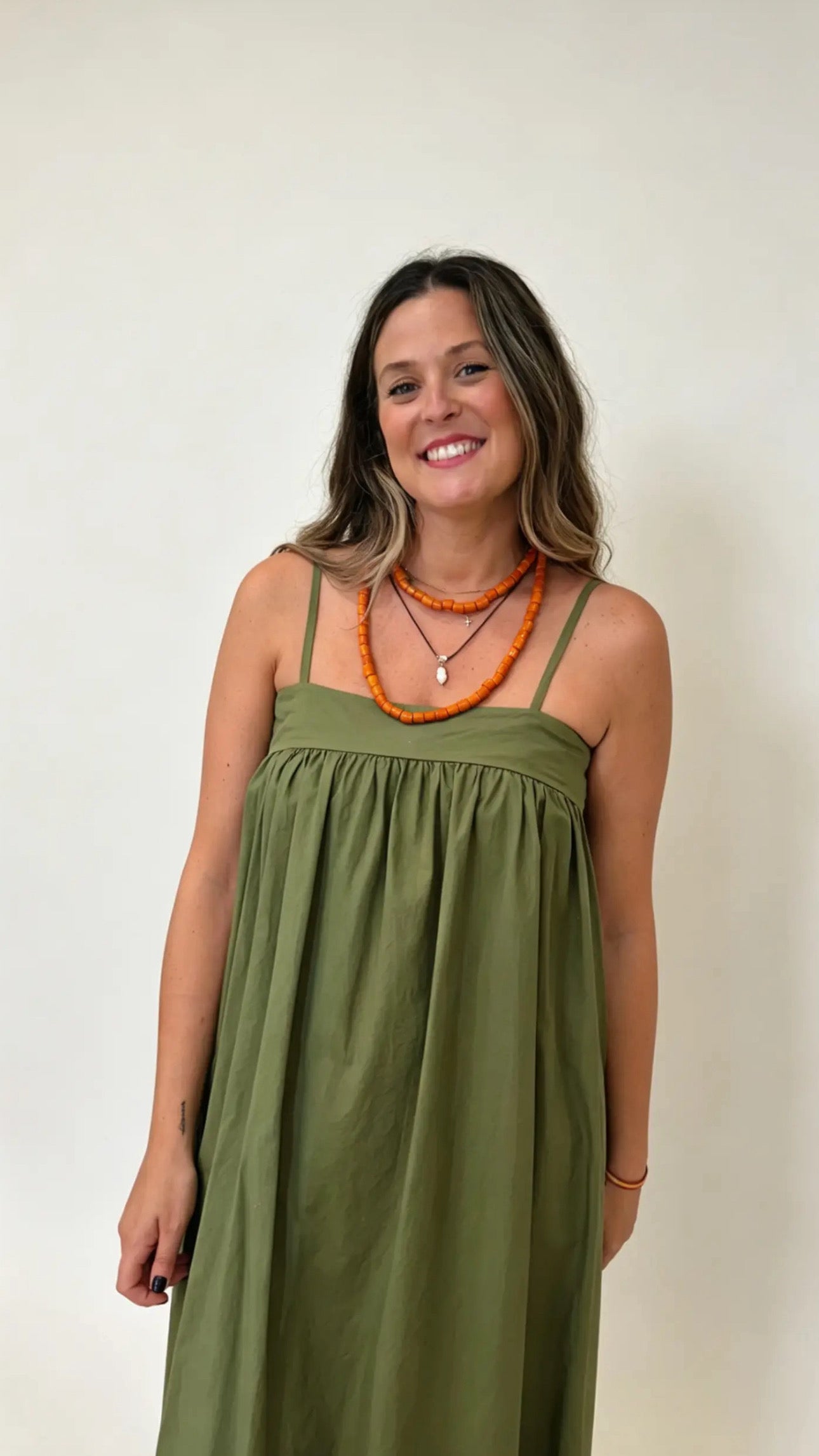 VESTIDO BÁSICO TIRANTE ALGODÓN ESCOTE CUADRADO