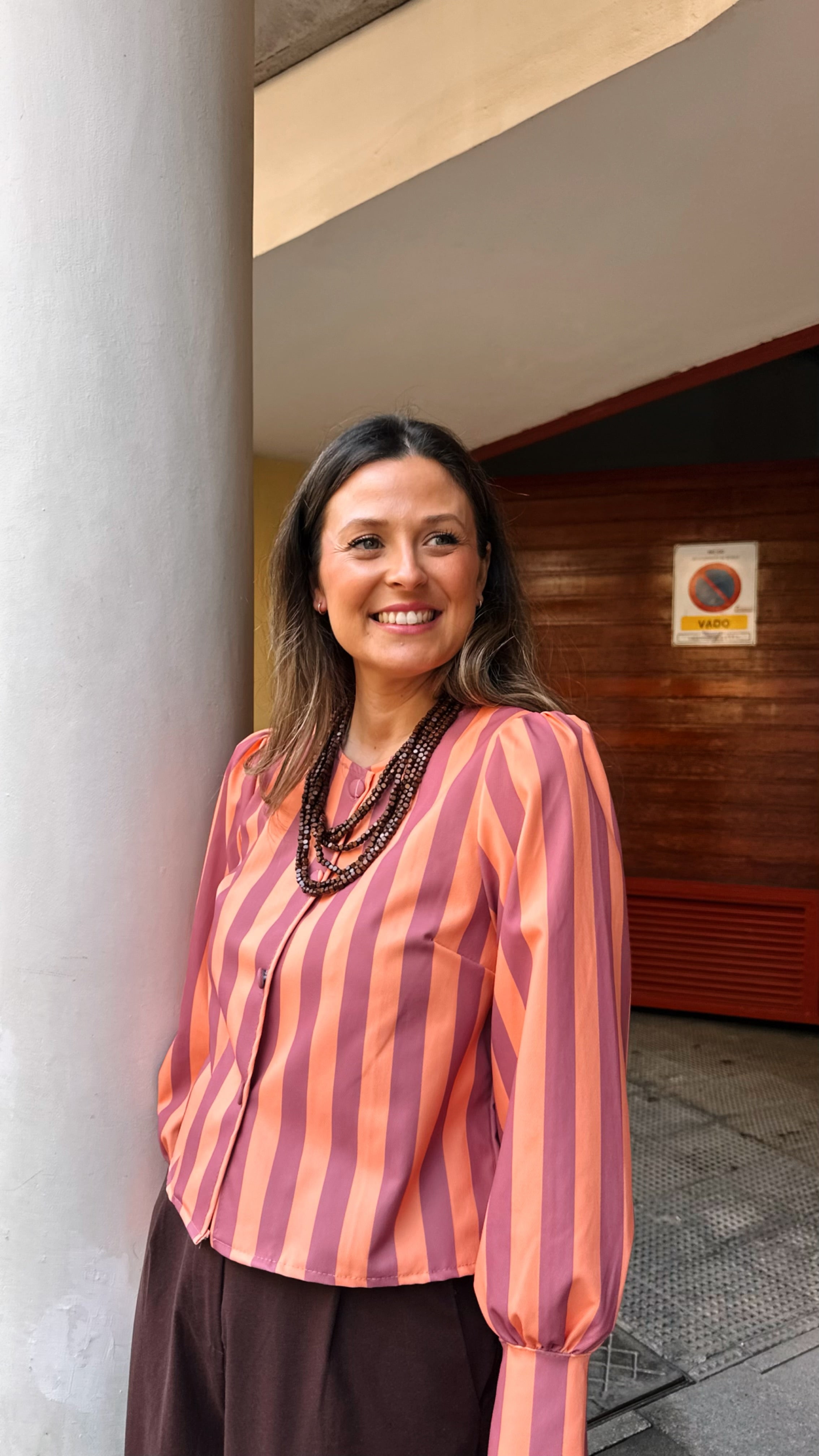 CHAQUETA/CAMISA RAYAS PRINT BOTONES