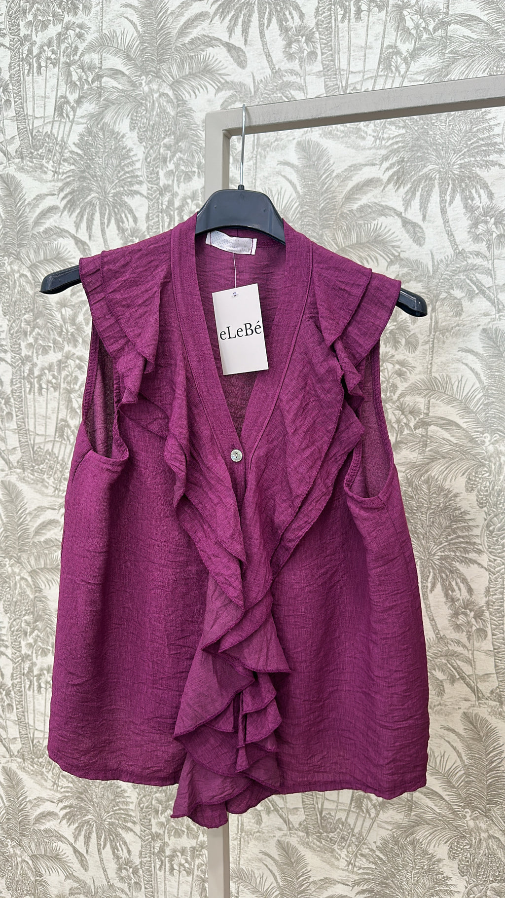BLUSA PICO SISA VOLANTE BOTONES