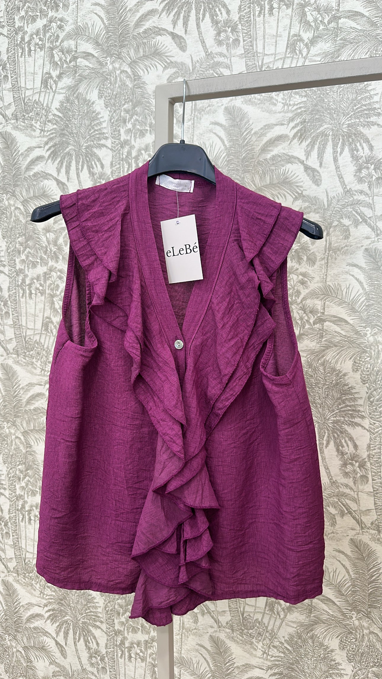 BLUSA PICO SISA VOLANTE BOTONES