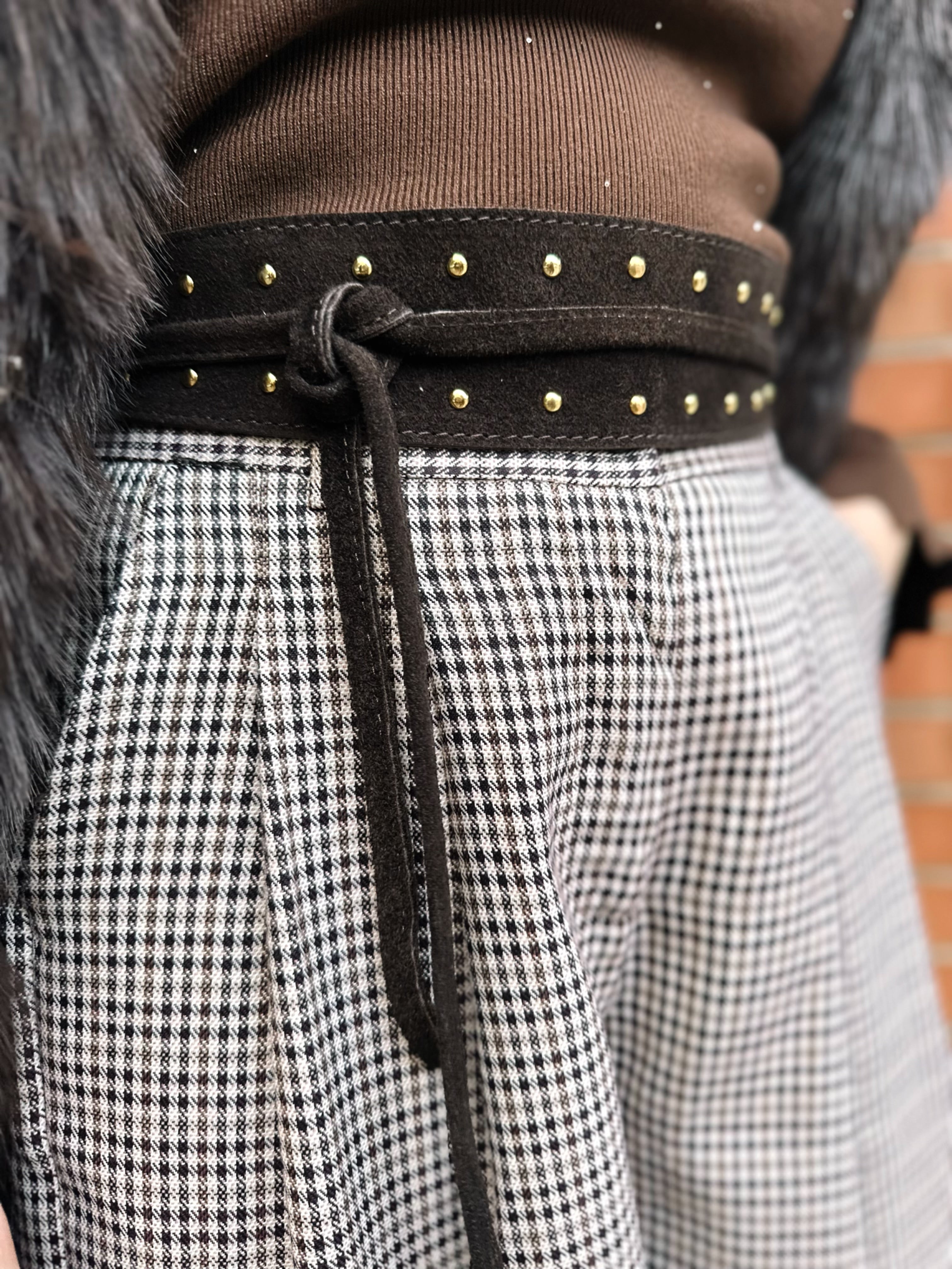 CINTURÓN PIEL FAJÍN TACHUELAS