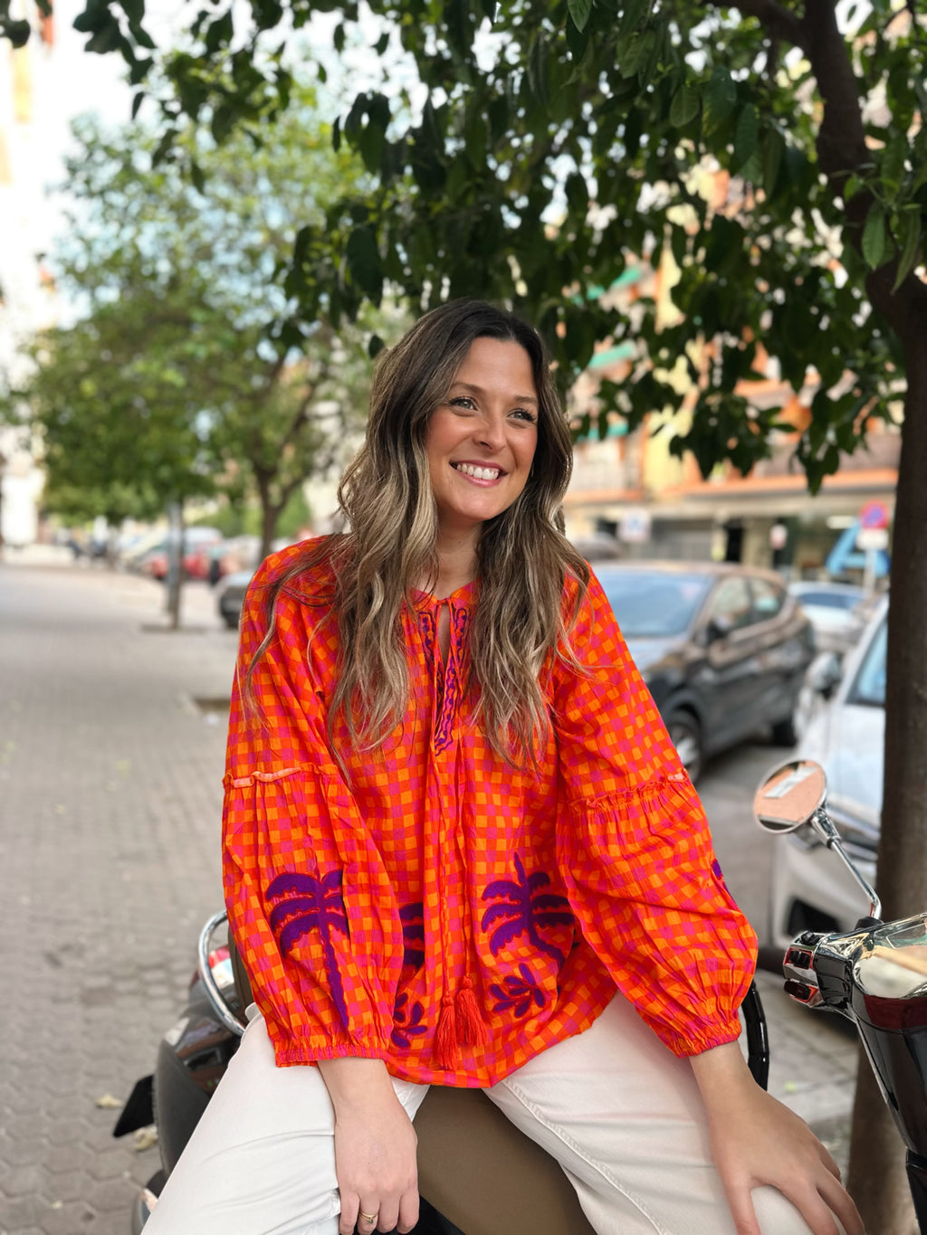 BLUSA INDIA VICHY FLUOR