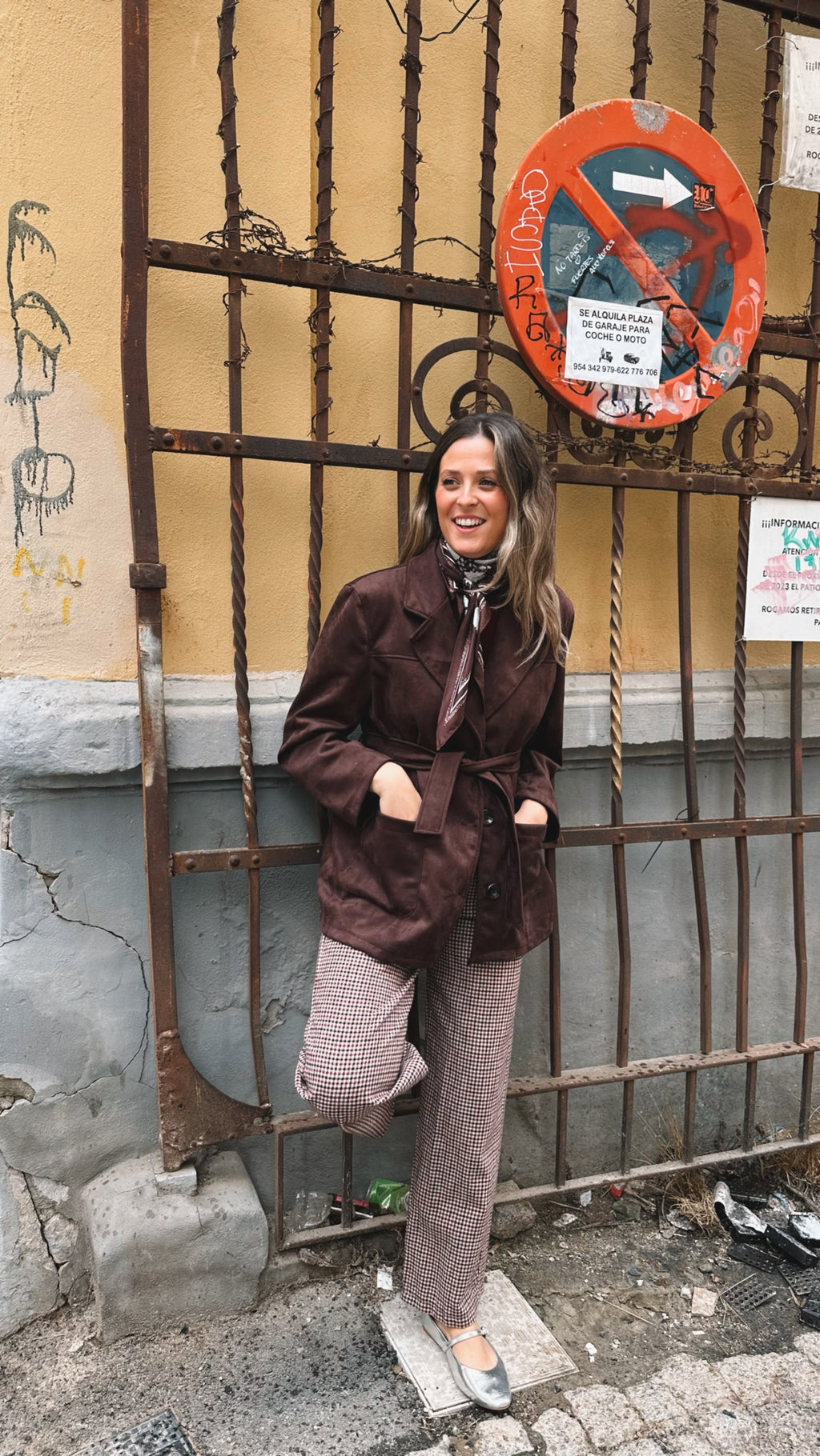 CHAQUETA ANTE CINTURON