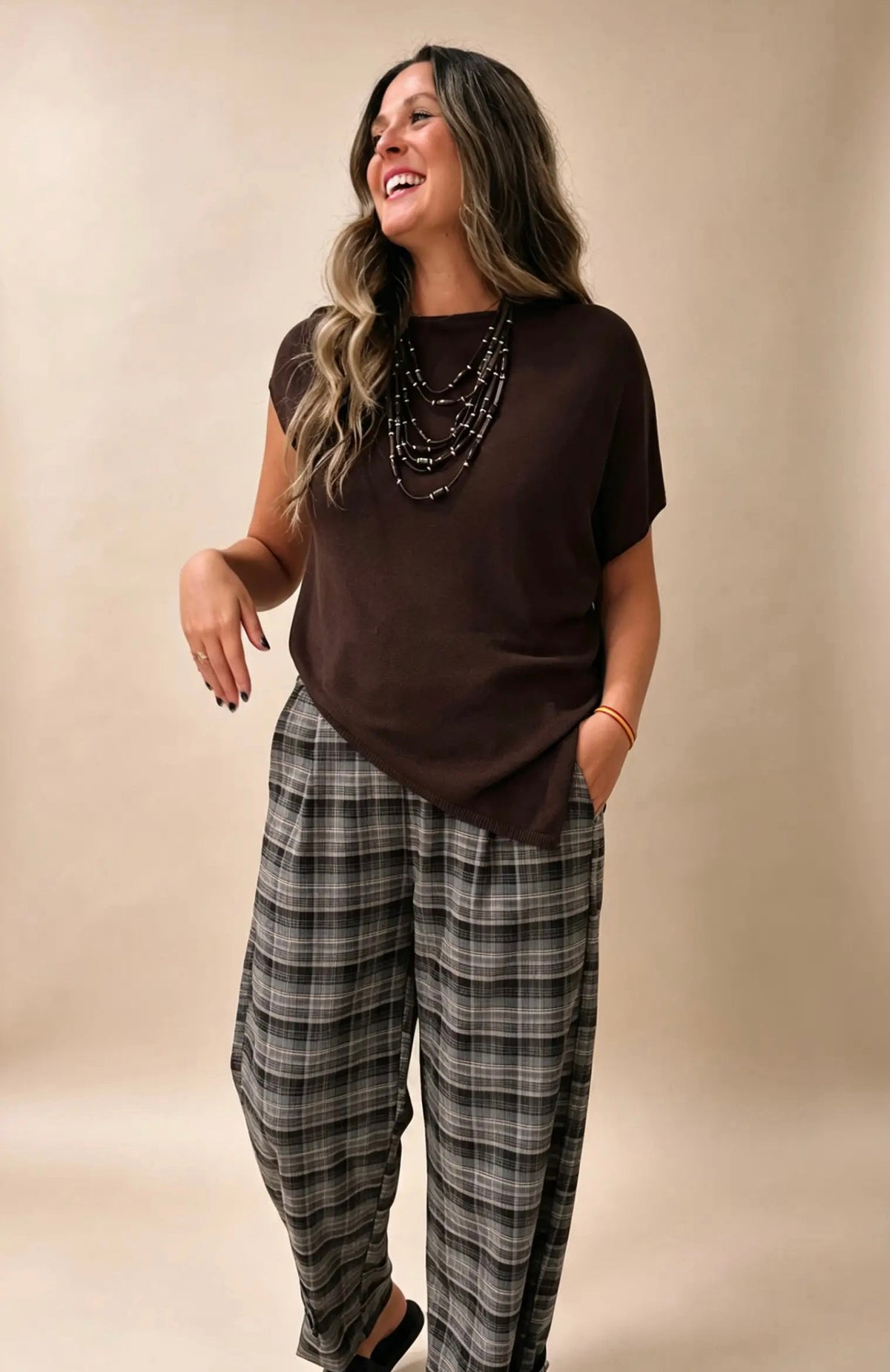 PANTALÓN CUADROS PAÑO PRESILLA