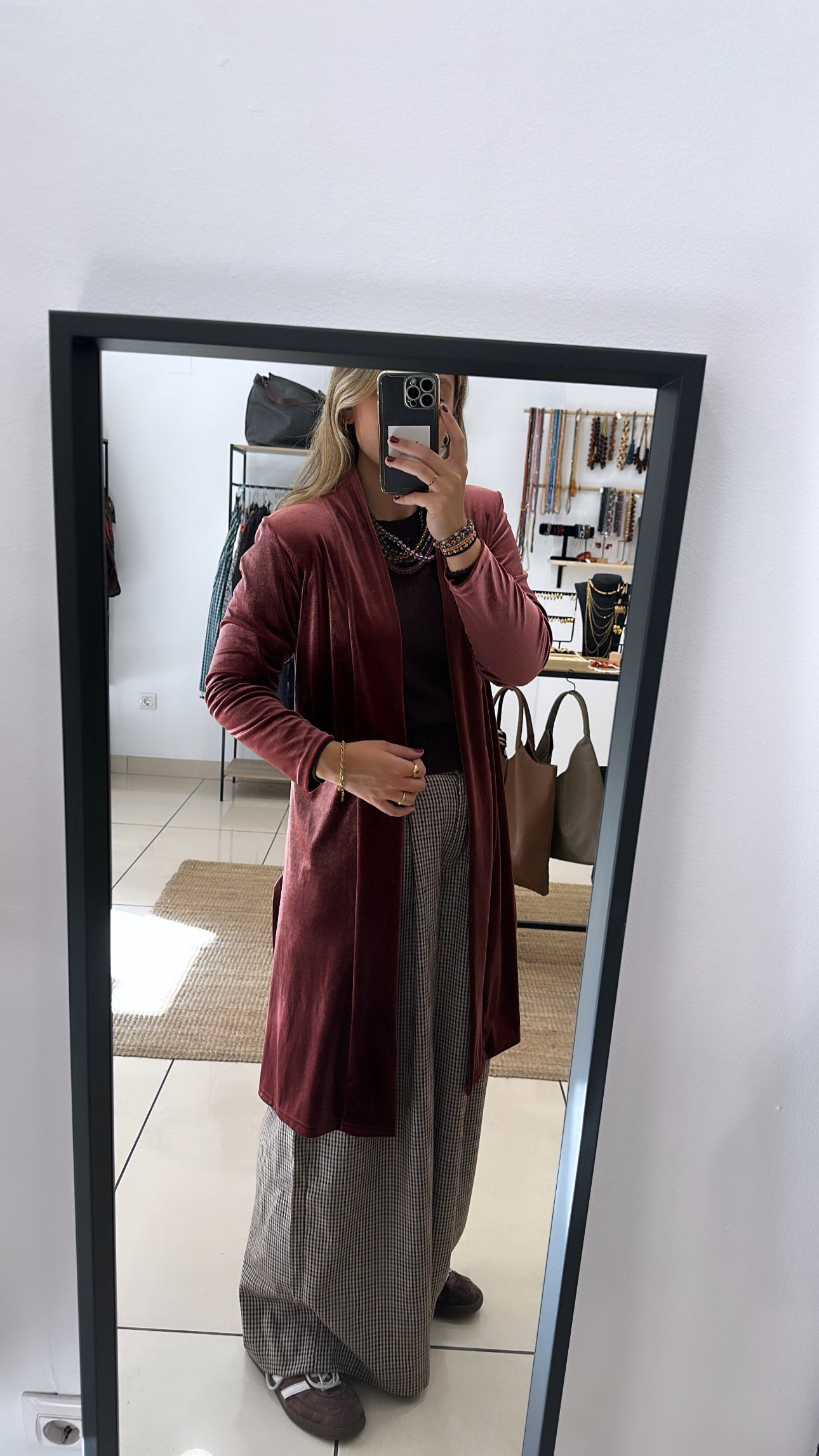 KAFTAN TERCIOPELO TRES CUARTOS