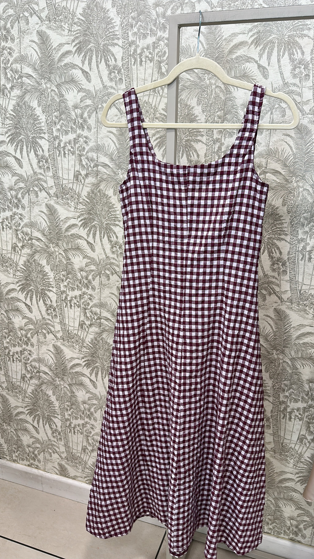 VESTIDO VICHY TIRANTES