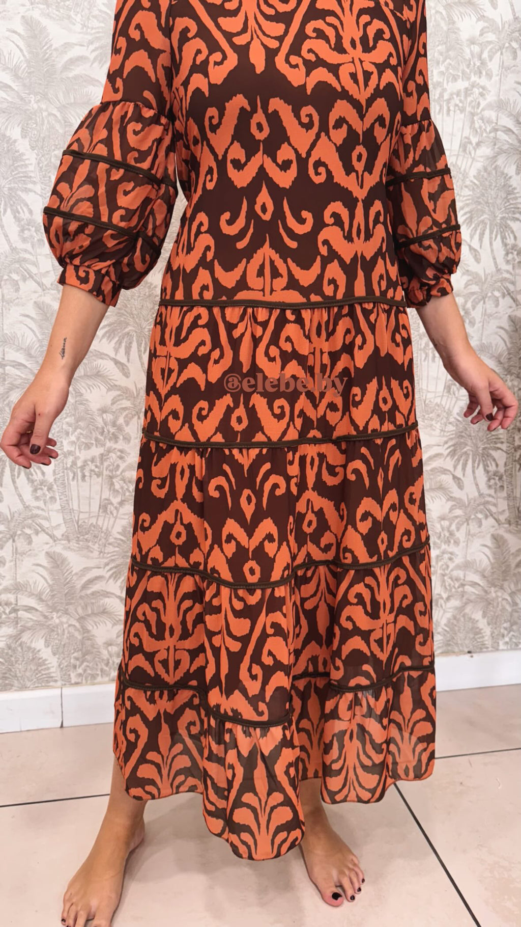 VESTIDO GASA ESTAMPADO