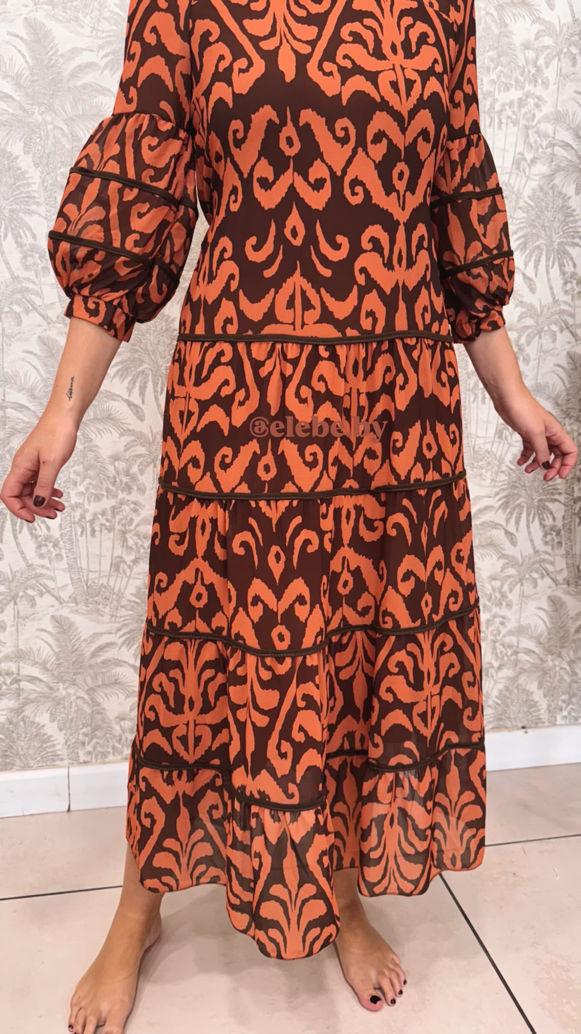 VESTIDO GASA ESTAMPADO