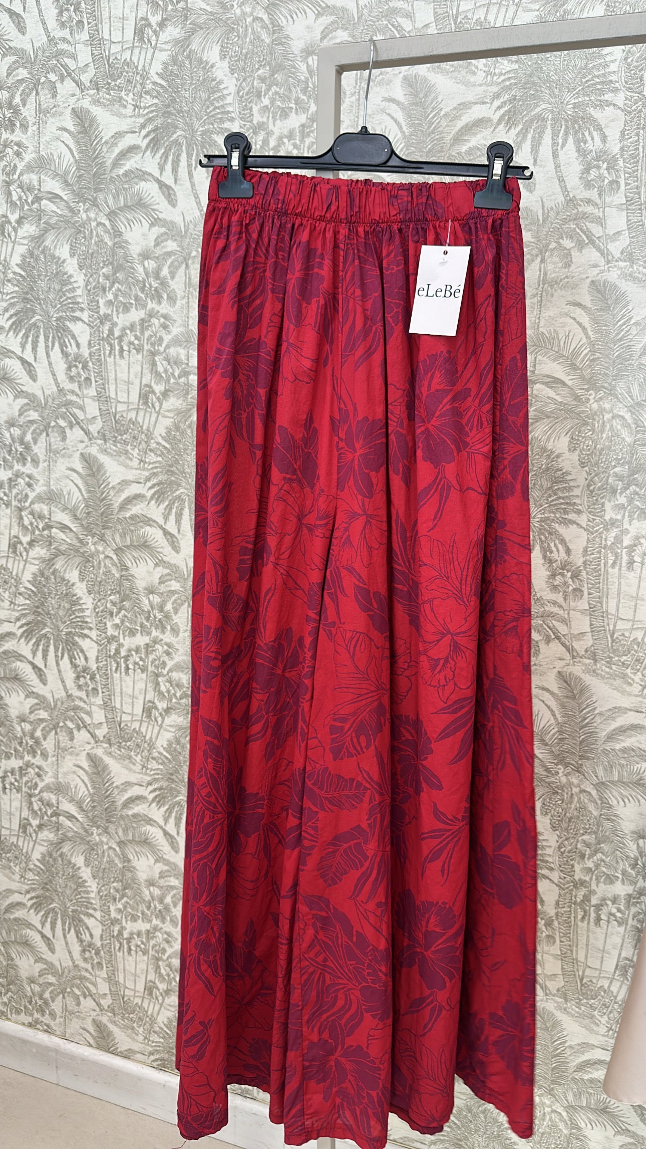 PANTALÓN ANCHO ESTAMPADO FLOR