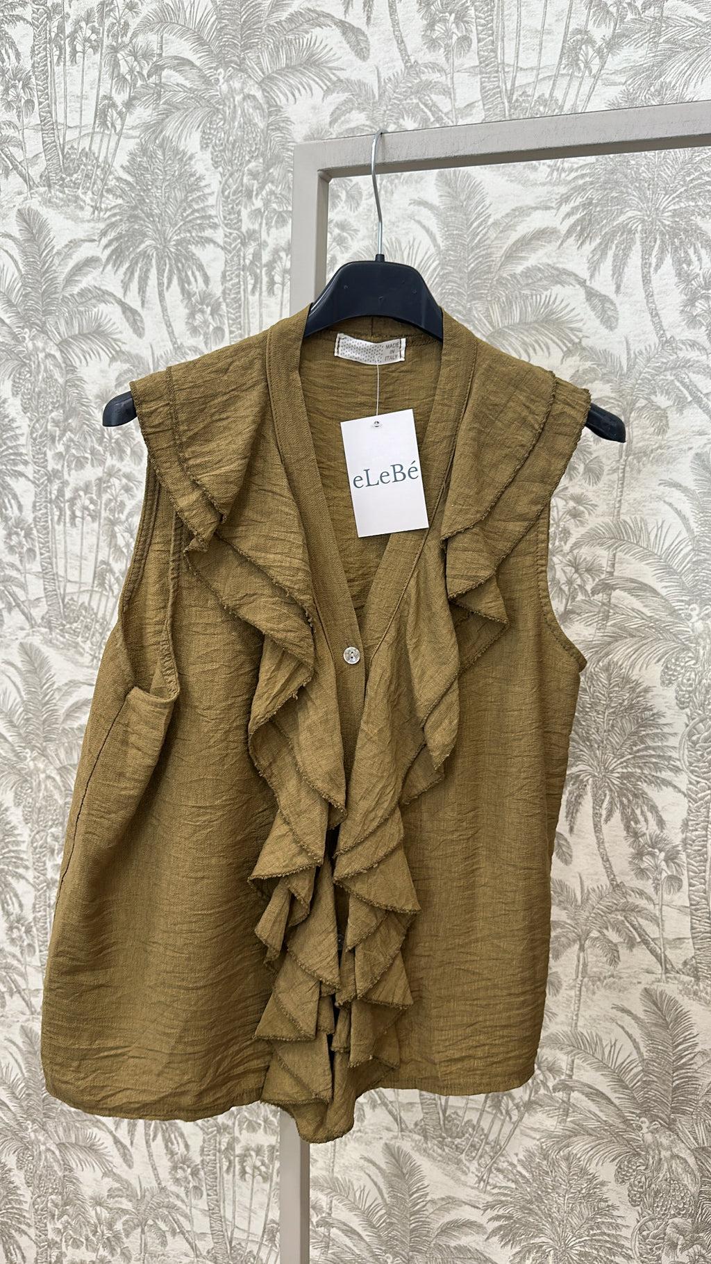 BLUSA PICO SISA VOLANTE BOTONES