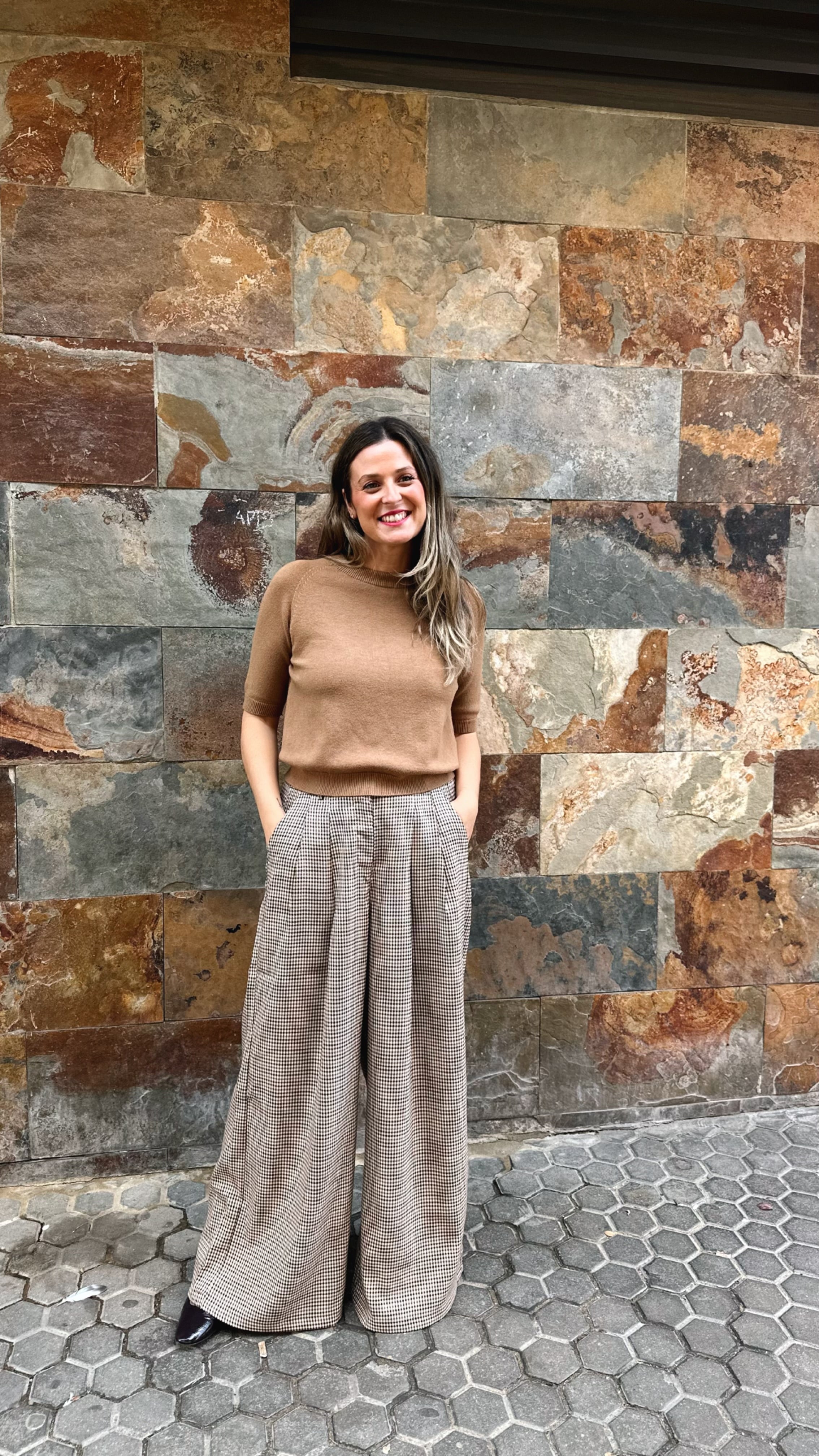 PANTALON CUADROS DOBLE BOTONADURA