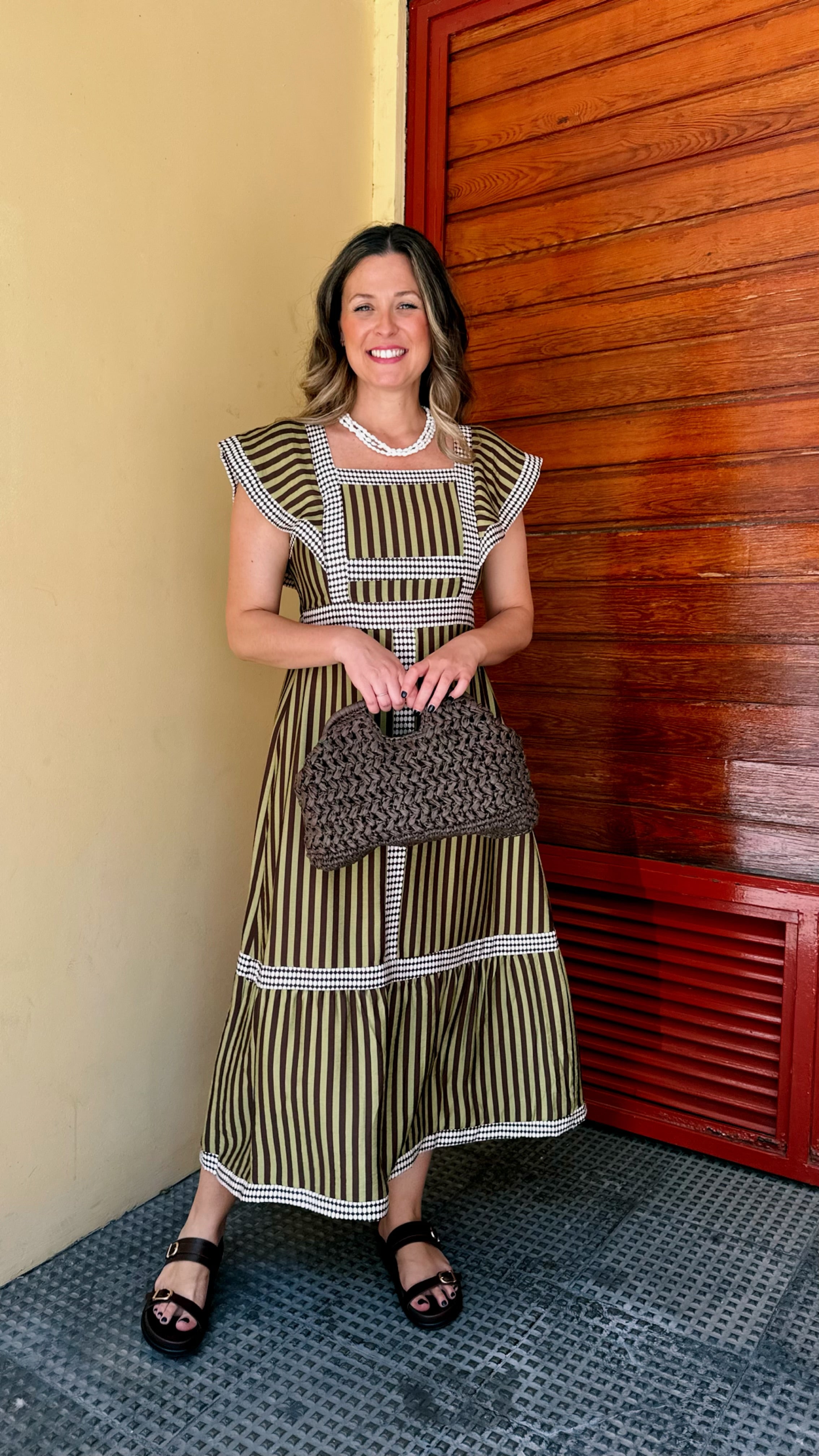 VESTIDO ETNICO CIRCULO RAYAS