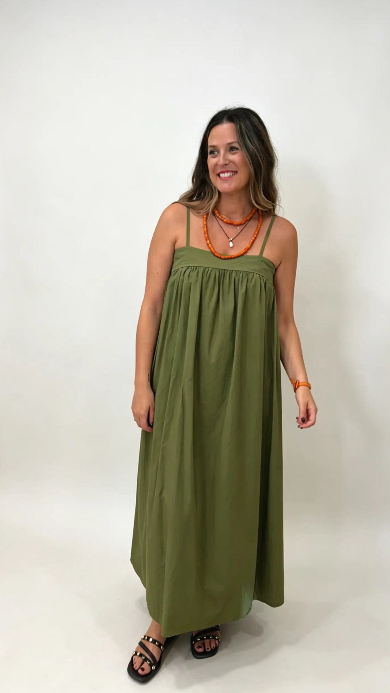 VESTIDO BÁSICO TIRANTE ALGODÓN ESCOTE CUADRADO