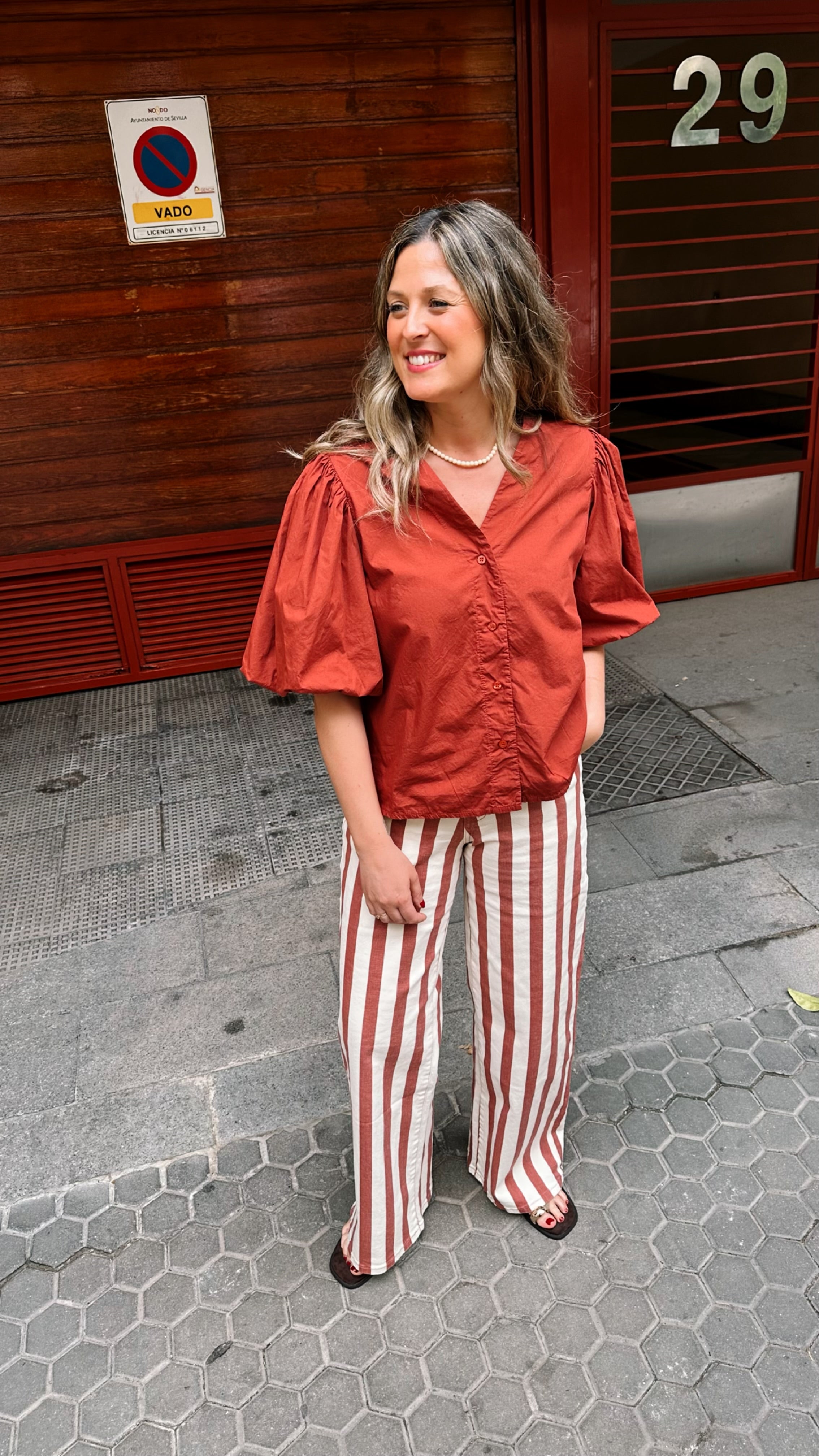 VAQUERO WIDE LEG RAYAS