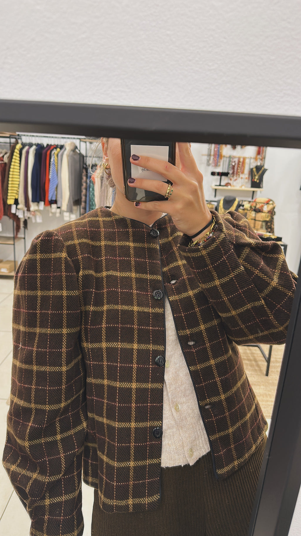 CHAQUETA CUADROS MADE