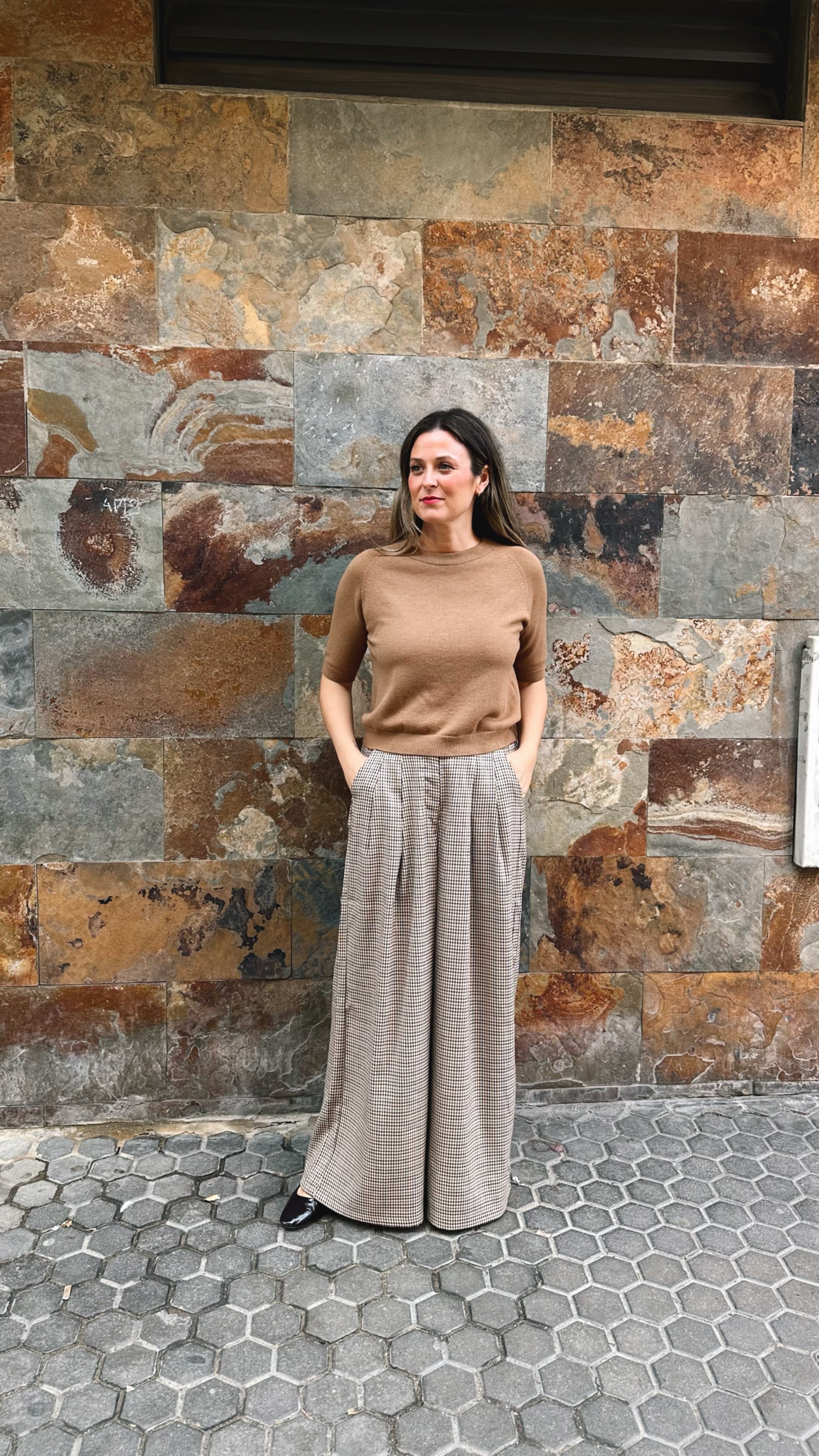 PANTALON CUADROS DOBLE BOTONADURA