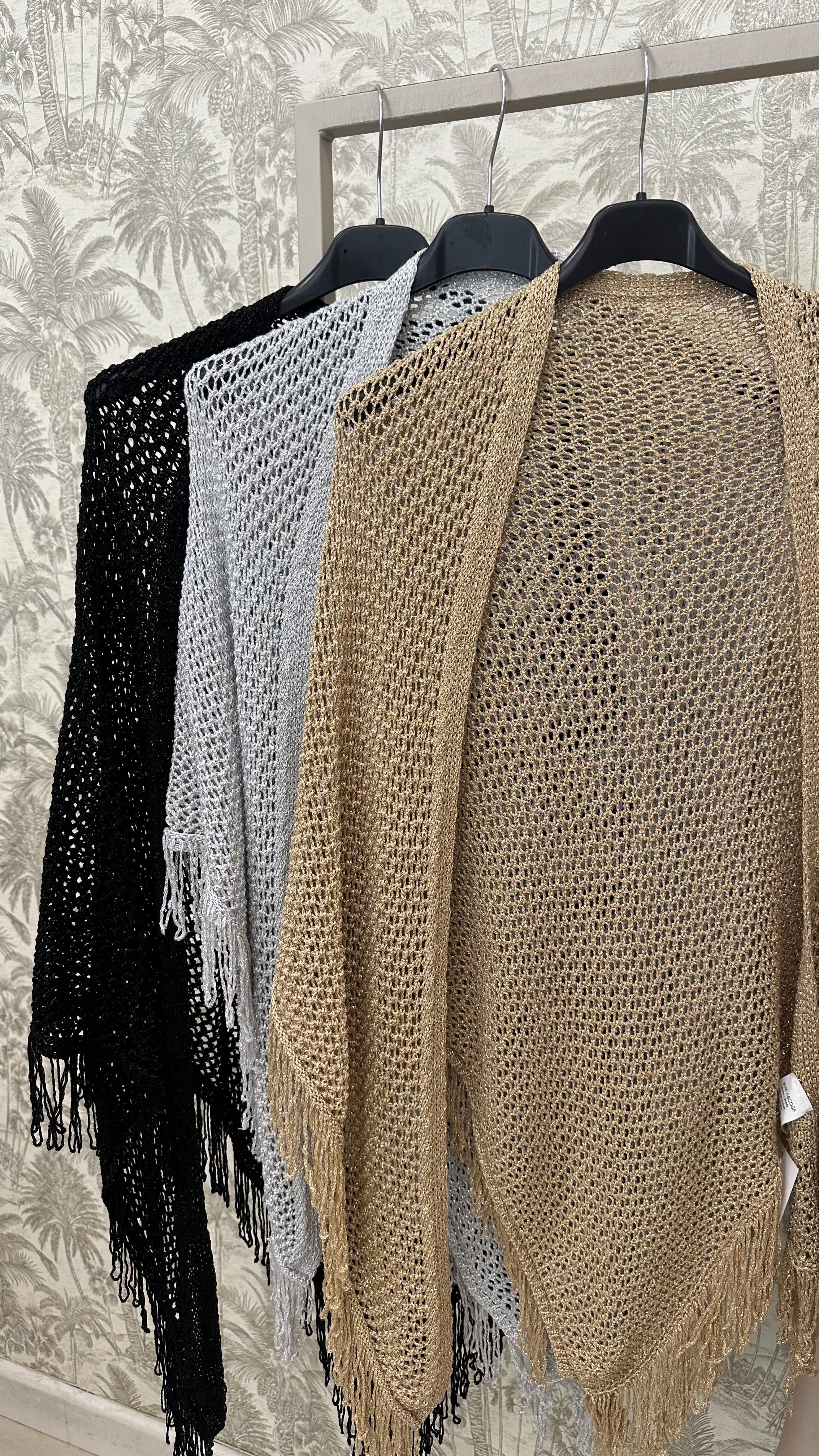 PONCHO FLECOS BRILLO