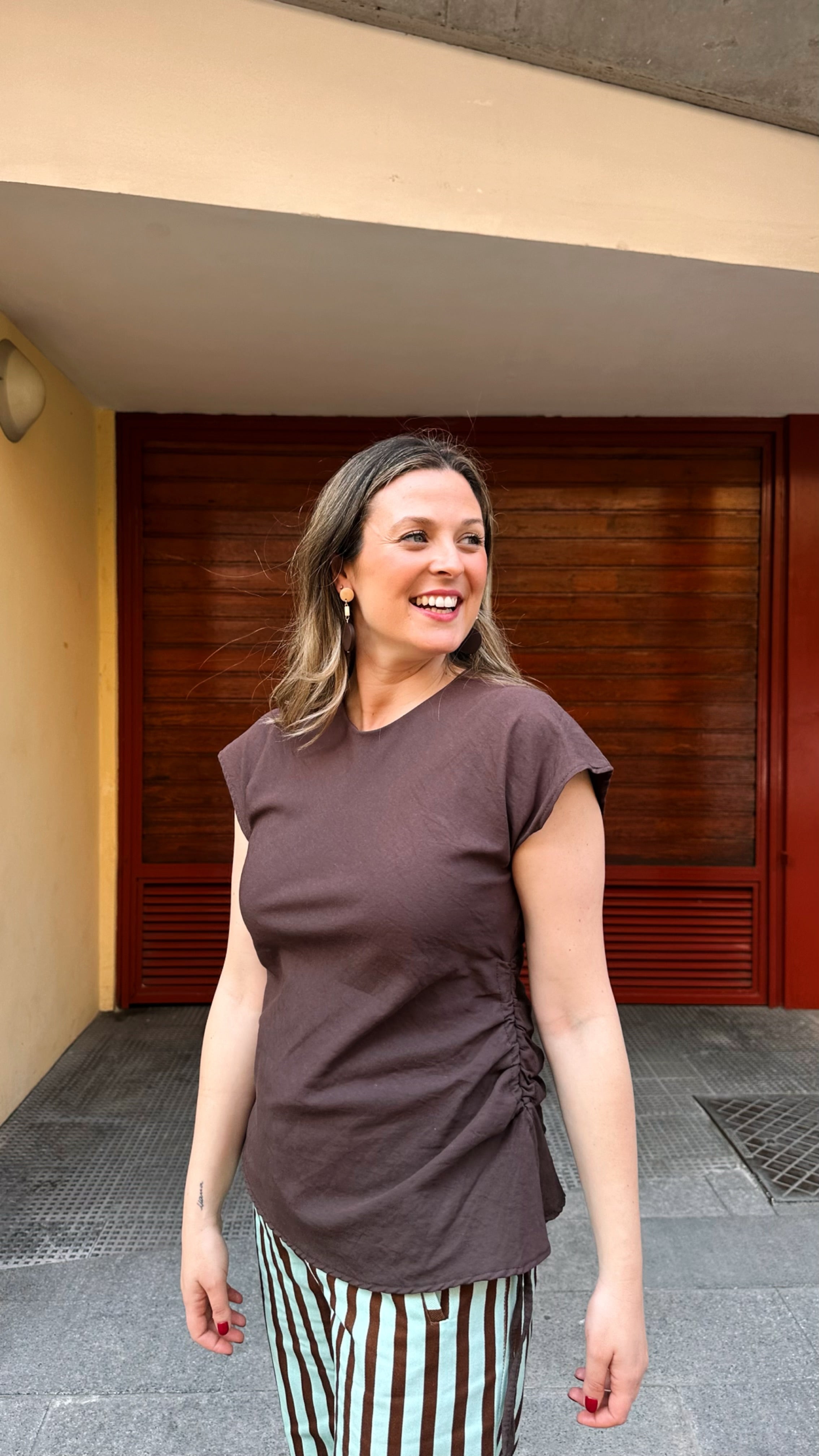 BLUSA FRUNCE CUERDA