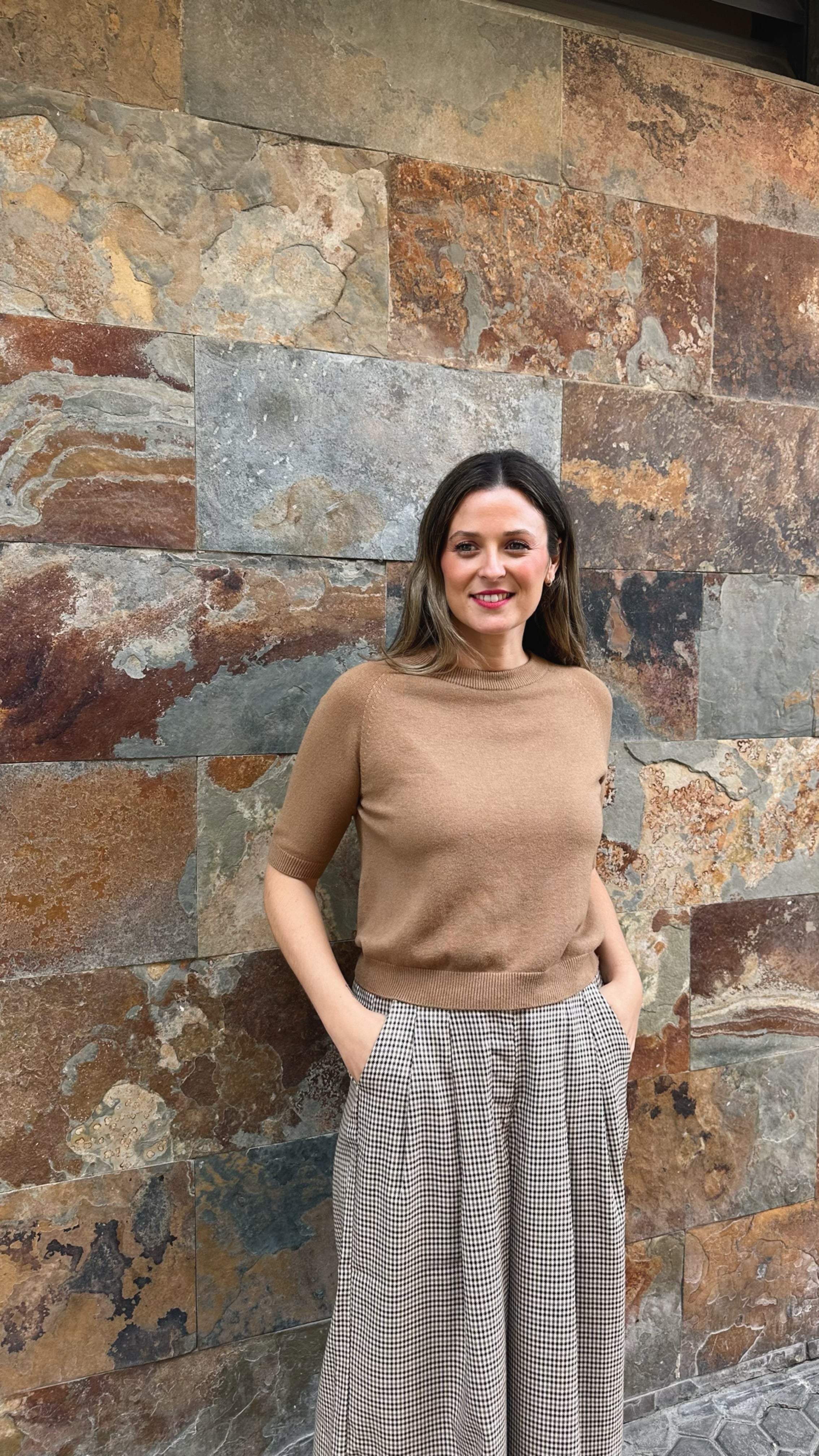 PANTALON CUADROS DOBLE BOTONADURA