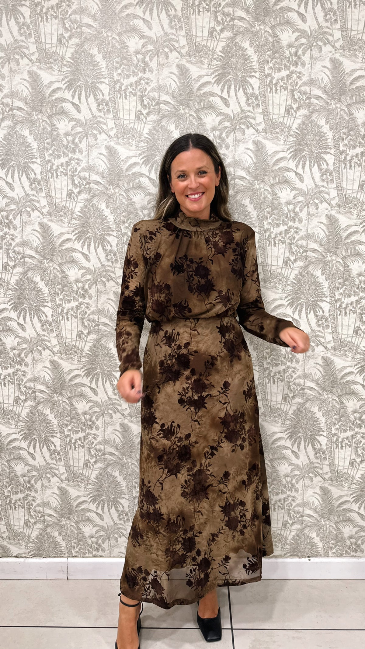 VESTIDO FIESTA VELVELT FLOR