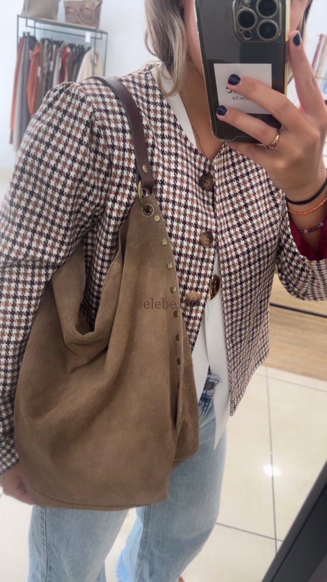 BOLSO PIEL ANTE TACH