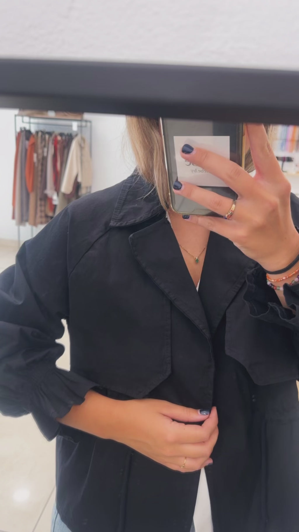 CHAQUETA ESTILO GABARDINA CORDON